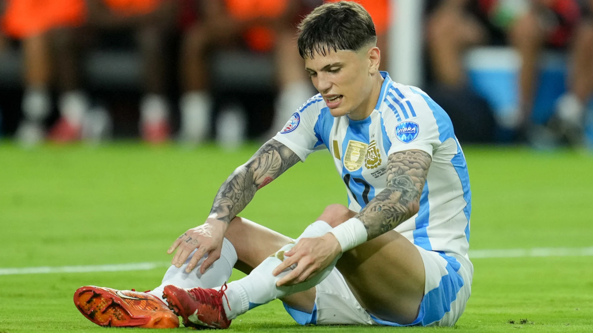 Garnacho out of Argentina squad with knee problem