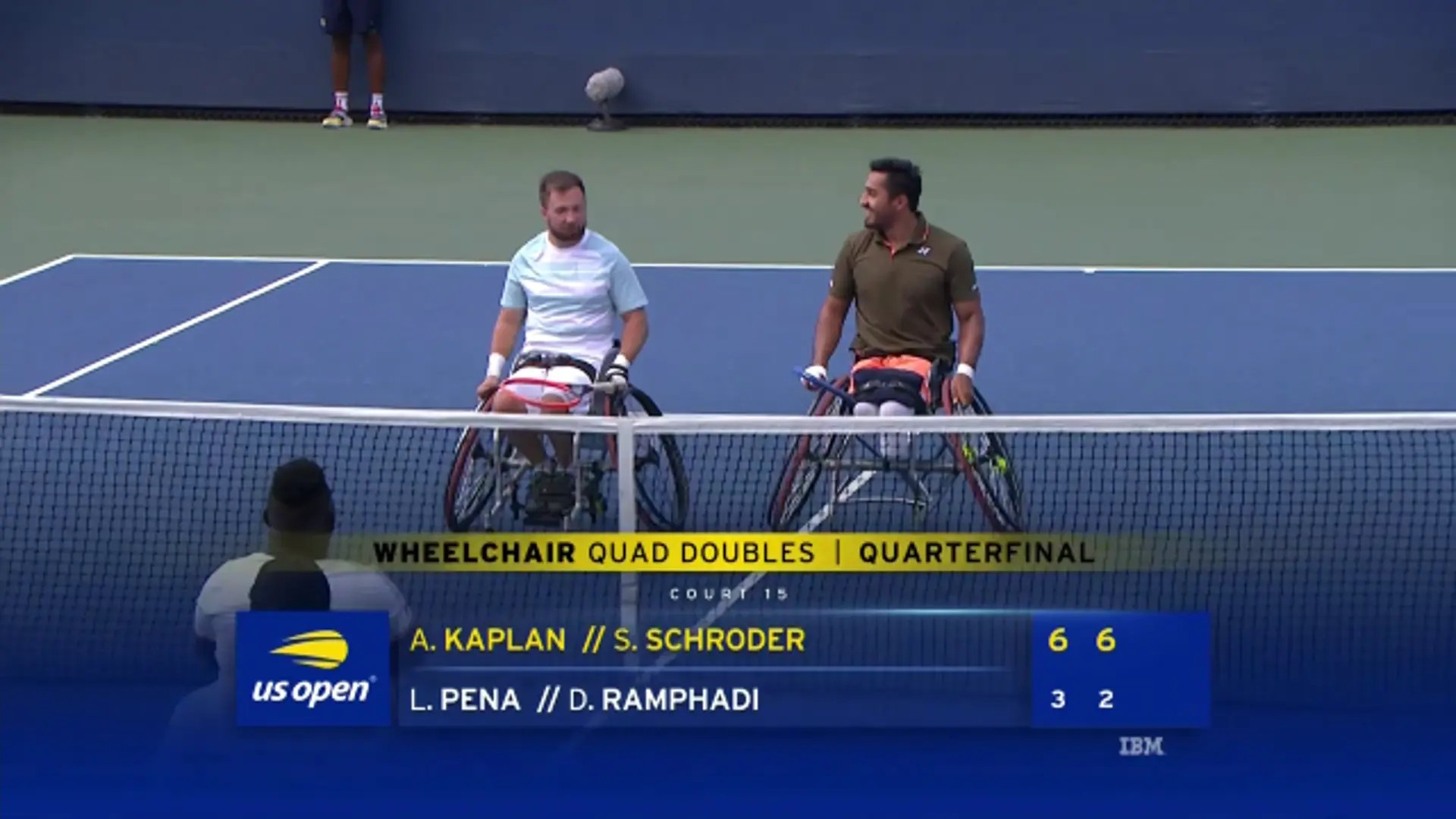 A Kaplan/S Schroder v L Pena/D Ramphadi | Wheelchair Quad Doubles | QF | US Open Tennis Quarter Finals