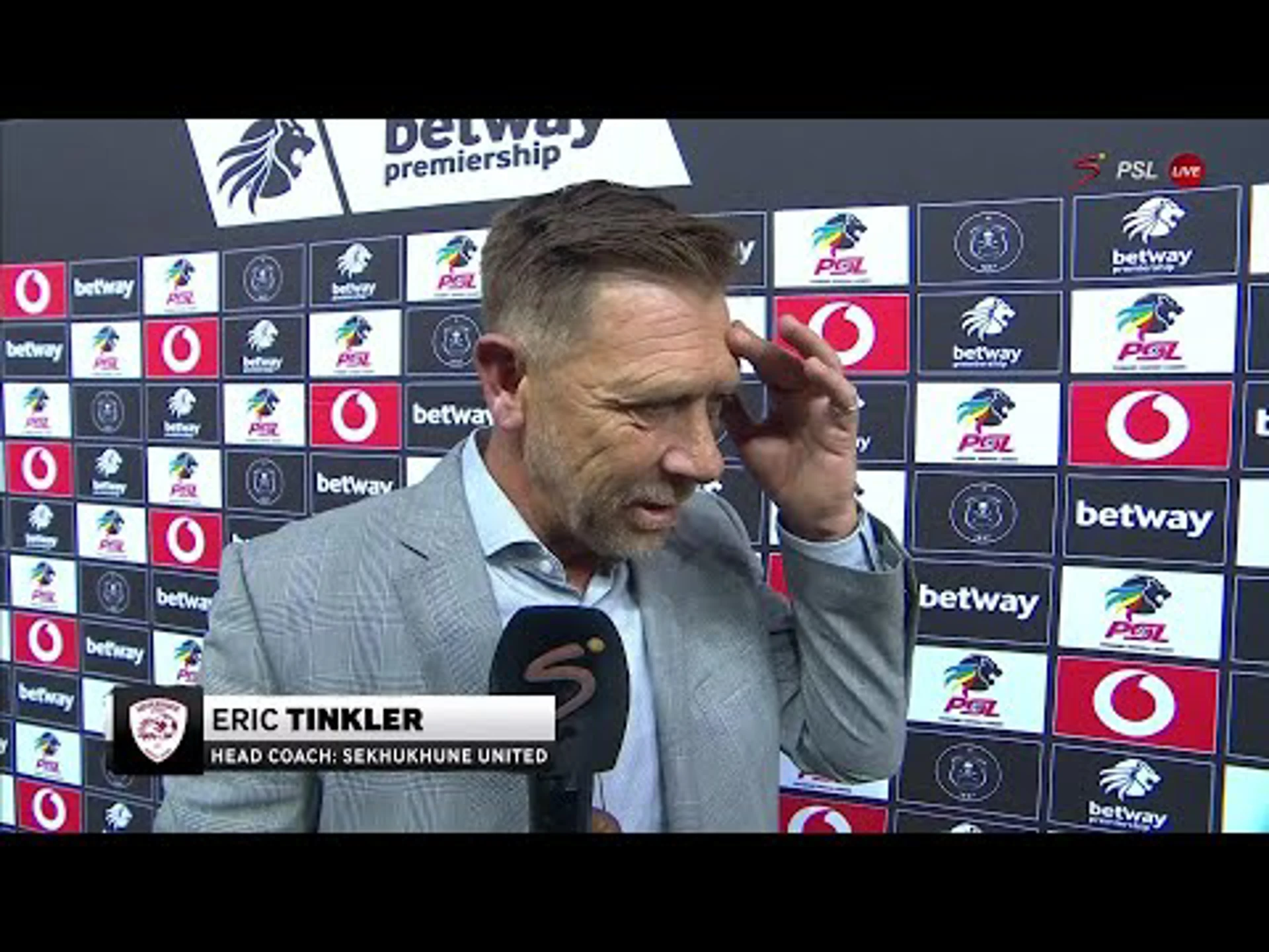 Eric Tinkler plays down second place finish |