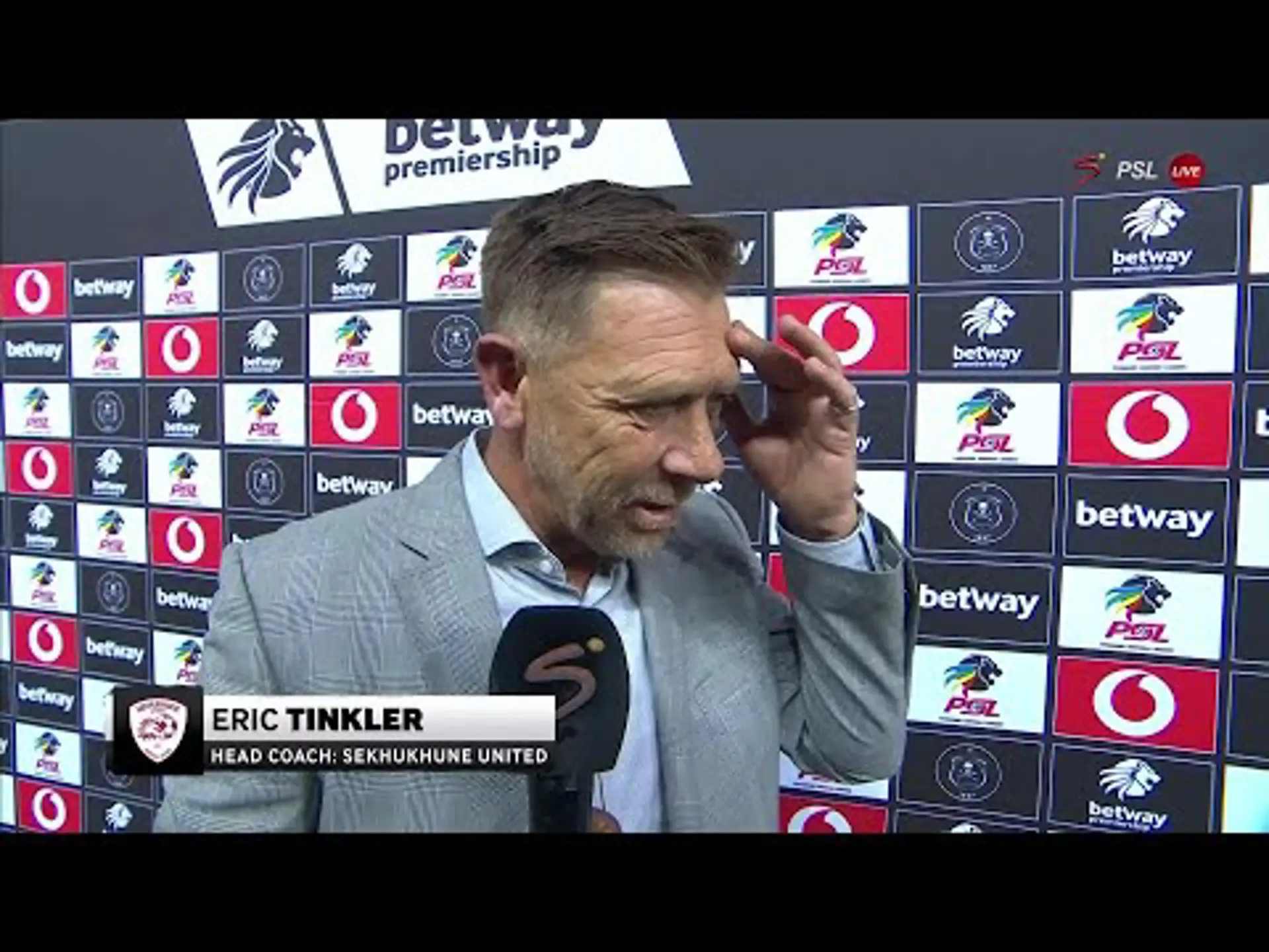 Eric Tinkler plays down second place finish |