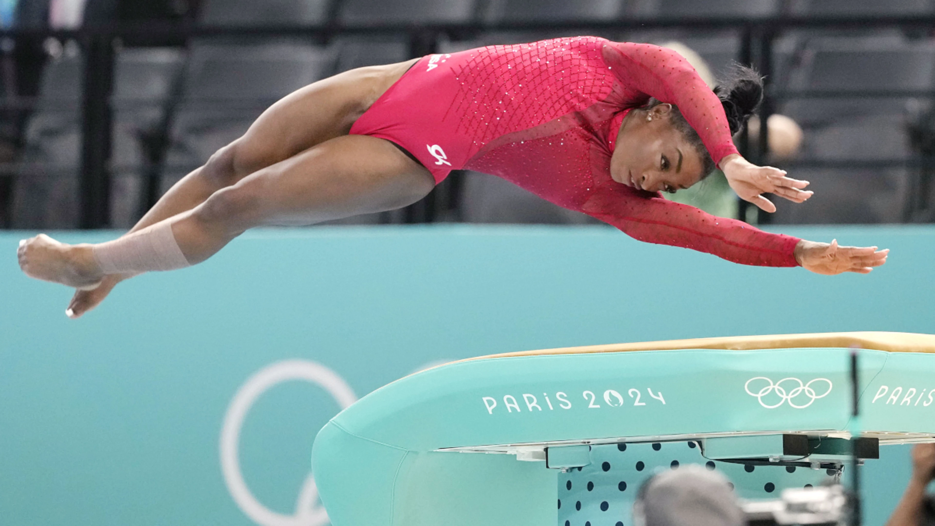 Record-chasing Biles primed to go out of Paris Olympics with a bang