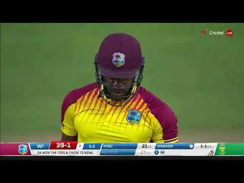 Mayers – WICKET | South Africa v West Indies | 3rd T20