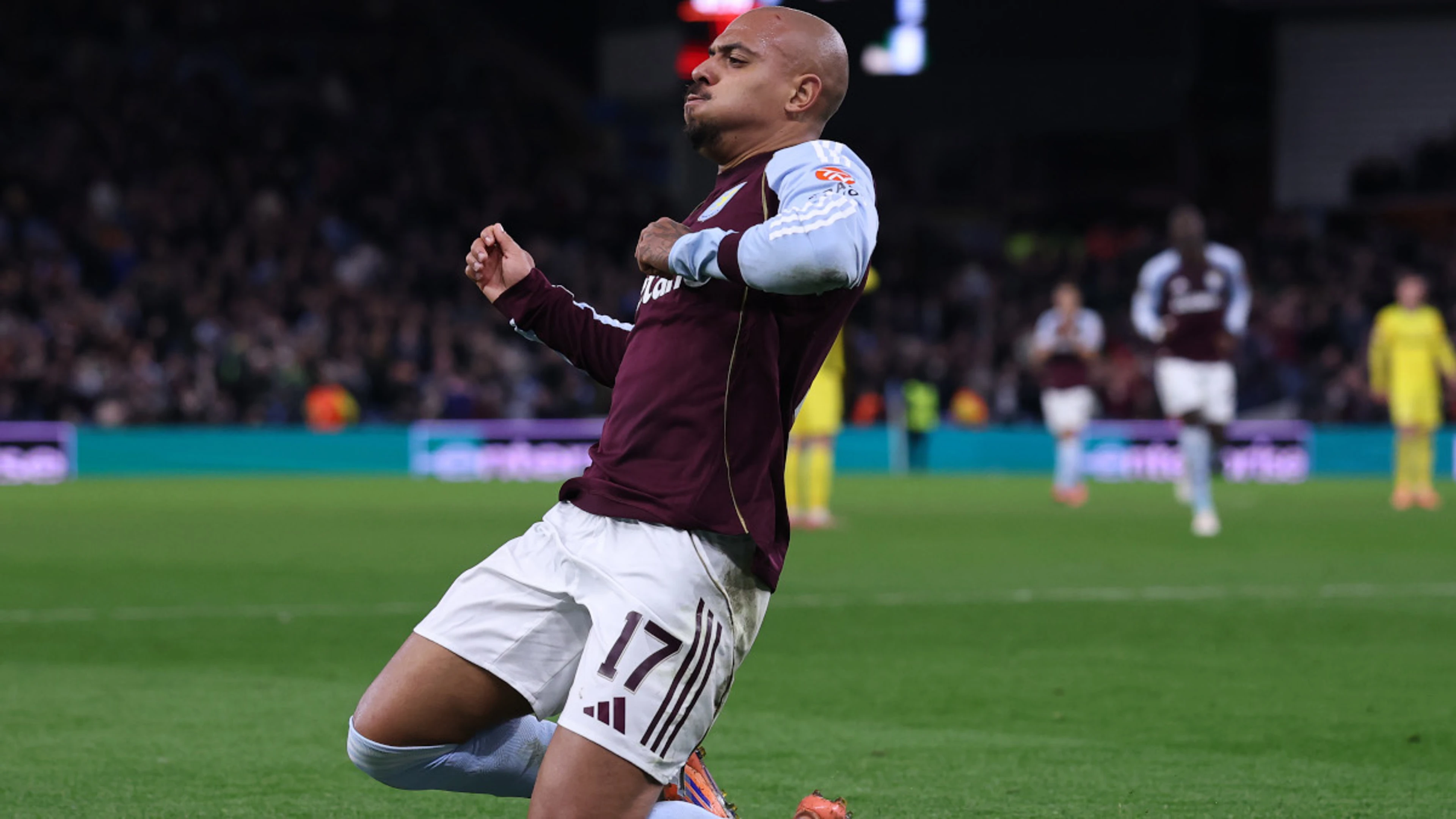 Malen powers Villa as crowd trouble mars Europa win