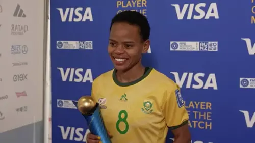 Post-match interview with Hilda Magaia | South Africa v Italy | FIFA Women's World Cup Group G