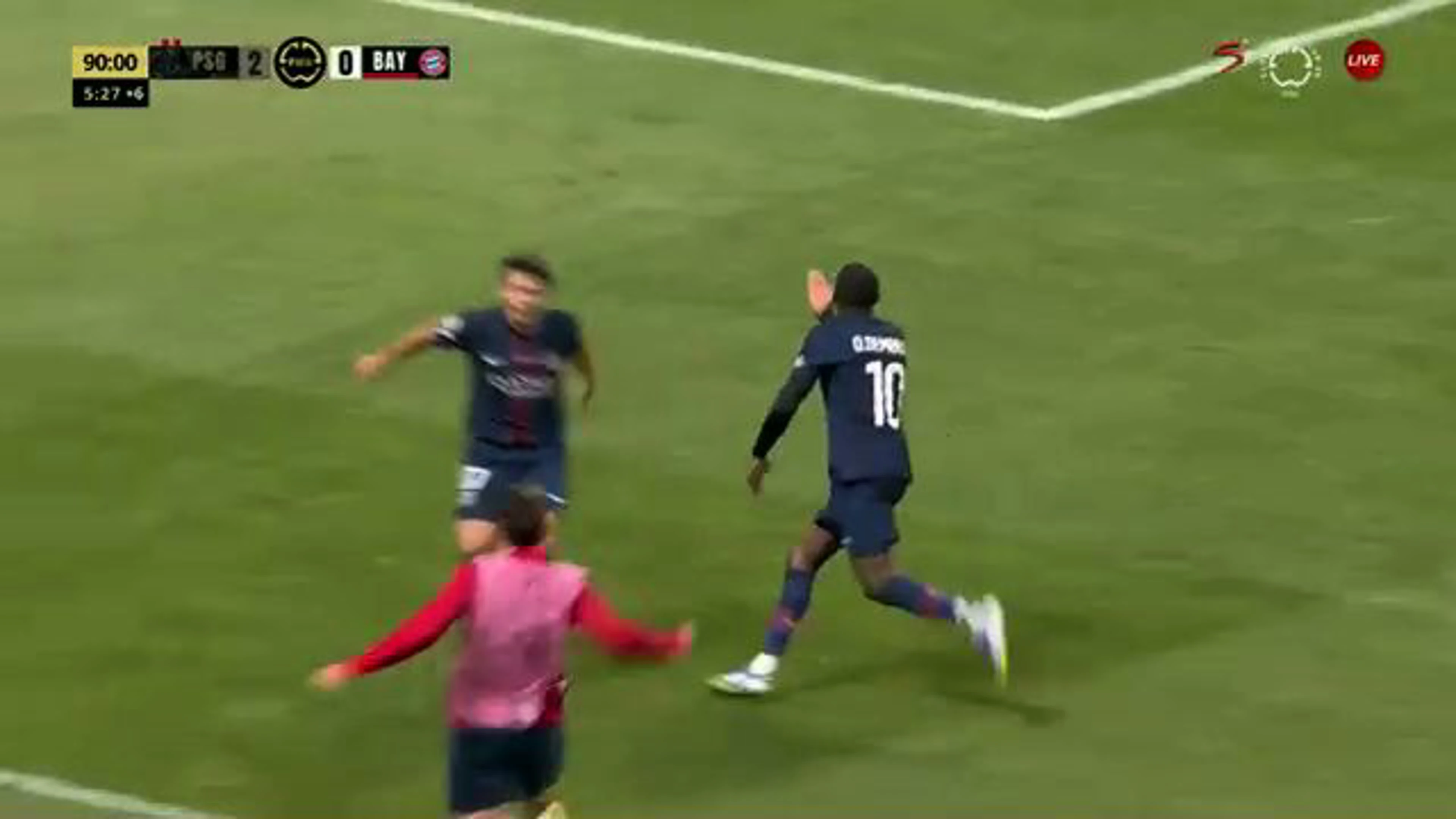 Ousmane Dembele Goal | PSG v Aston Villa | UEFA Champions League Quarter Finals