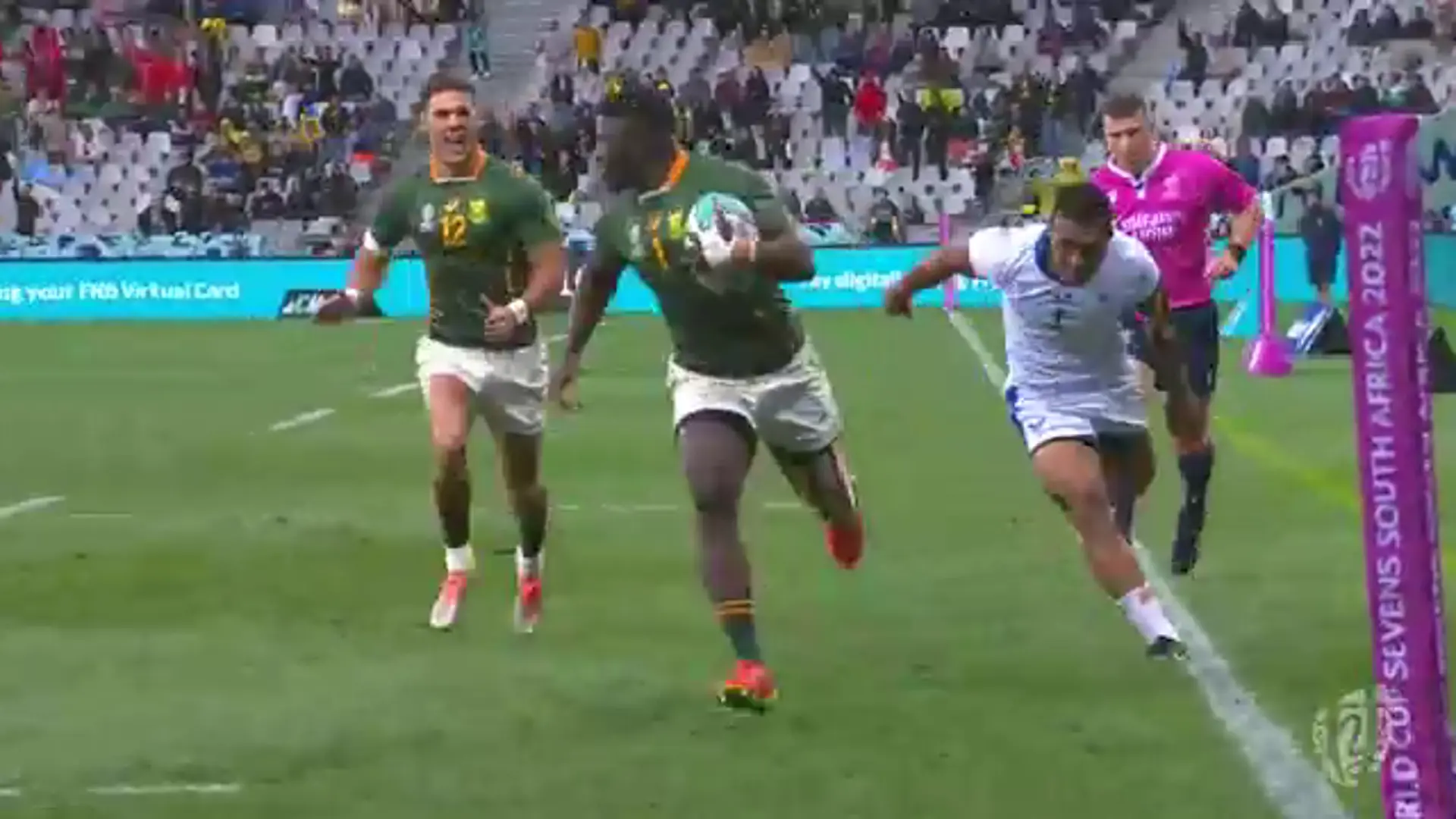 Rugby World Cup Sevens | South Africa v Samoa | 7th Place Play-off | Highlights