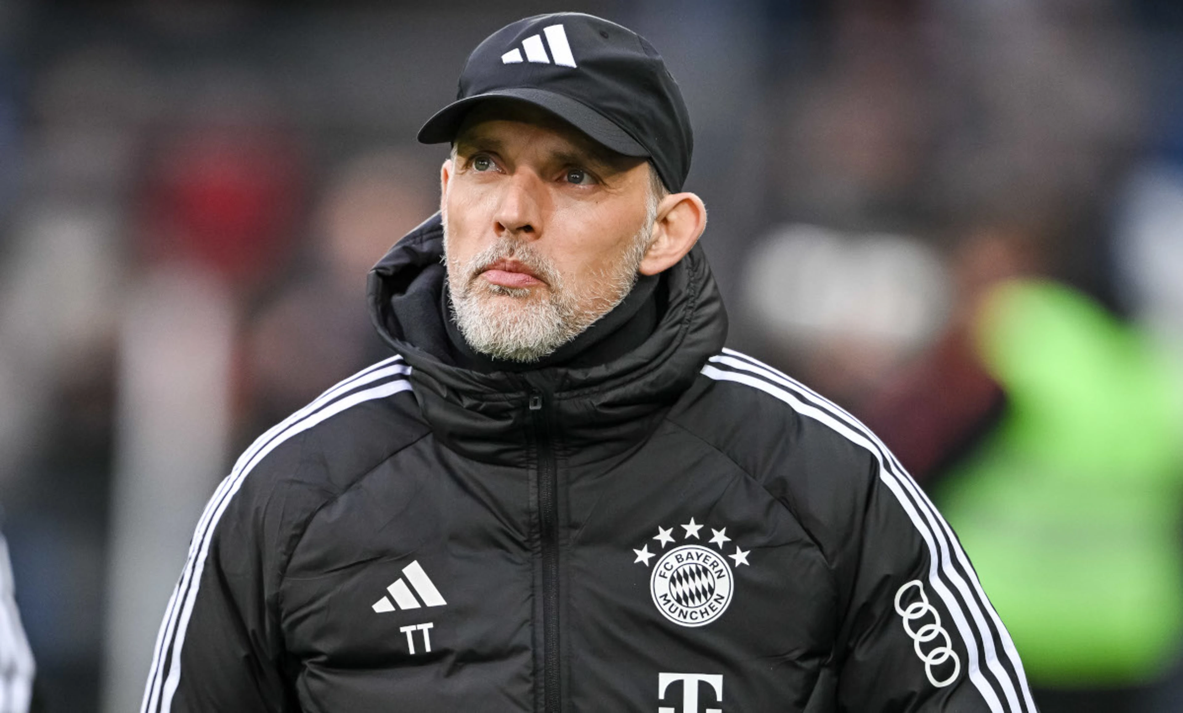 'My bag's packed,' jokes Tuchel after watching Bayern win sitting on suitcase