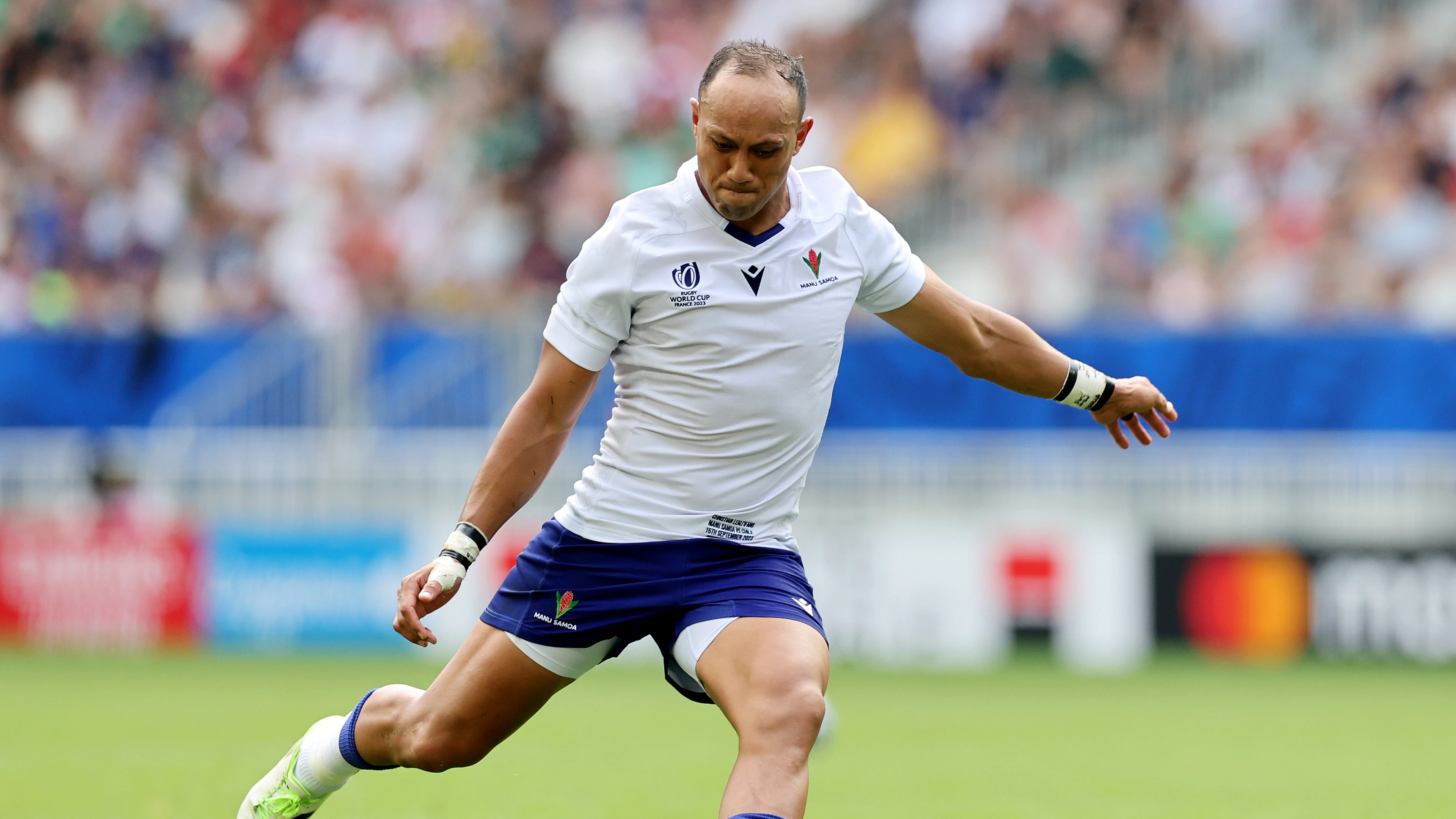 Ex-Wallaby Leali’fano guides Samoa past Chile at Rugby World Cup