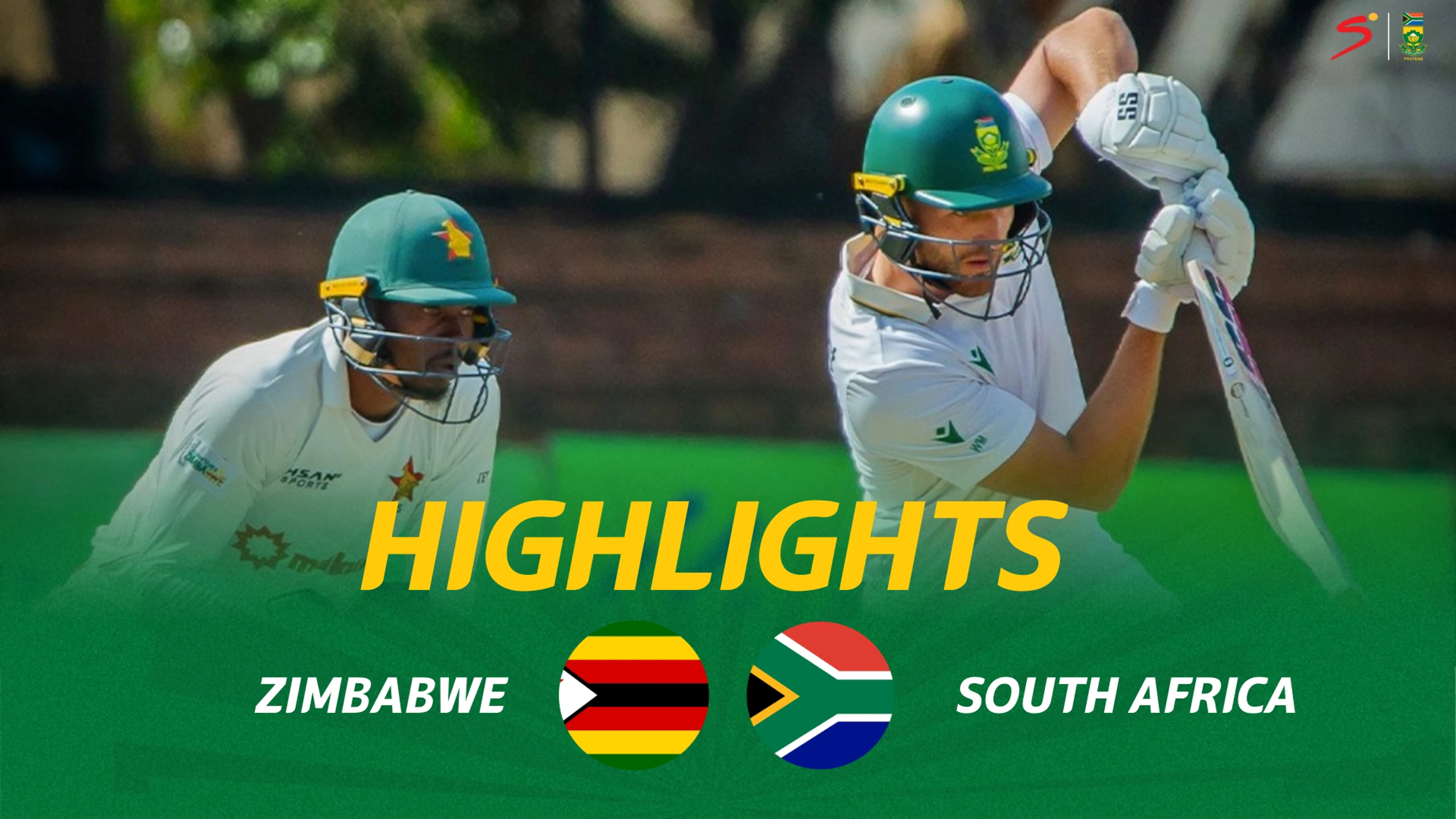 Zimbabwe v South Africa | Short Highlights | 1st Test Day 3