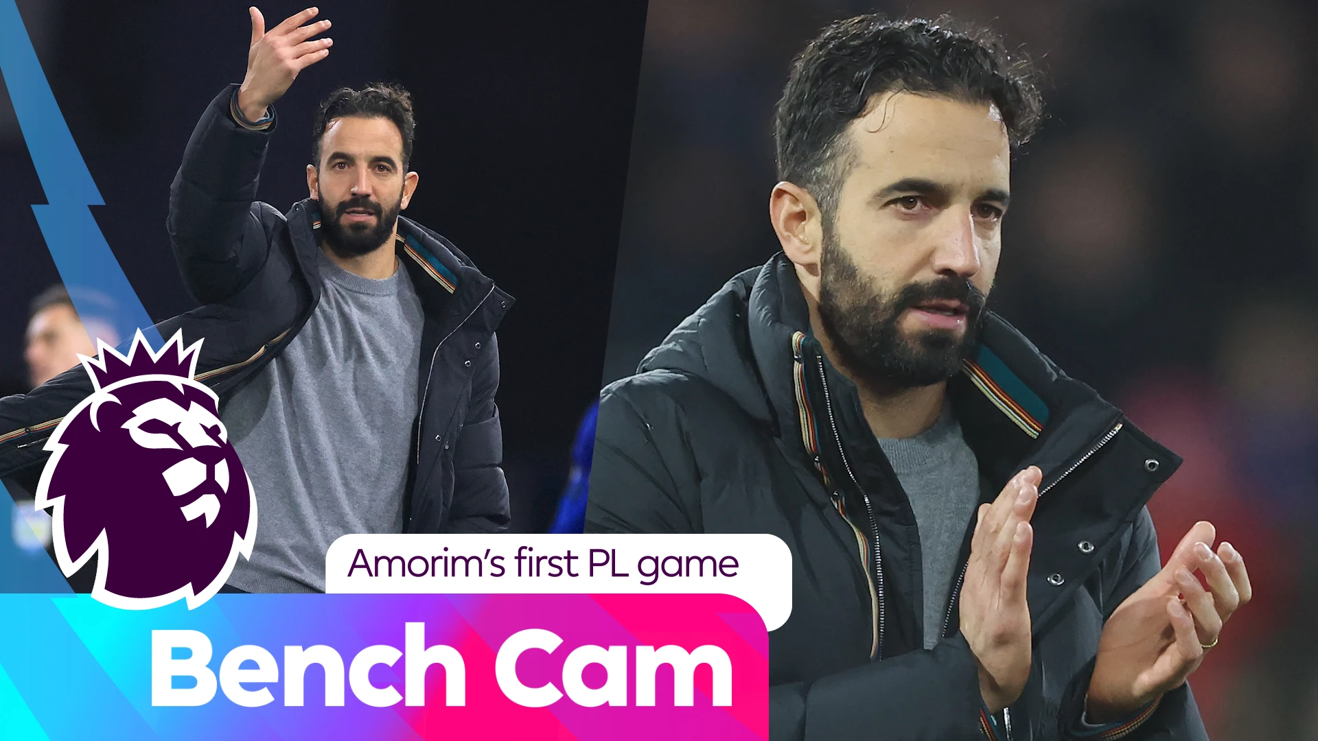 Bench Cam | Ruben Amorim's first game as Man United manager | Premier League