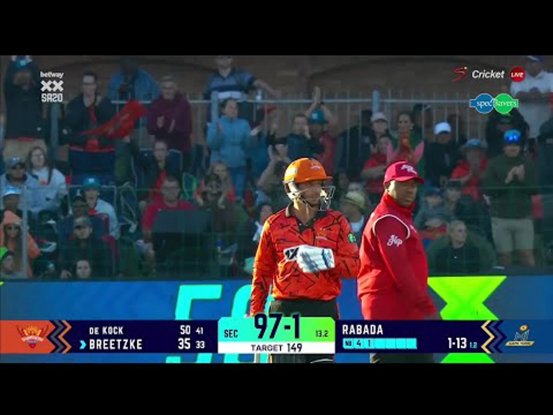 Quinton Kock 56 | Sunrisers Eastern Cape v MI Cape Town | Betway SA20