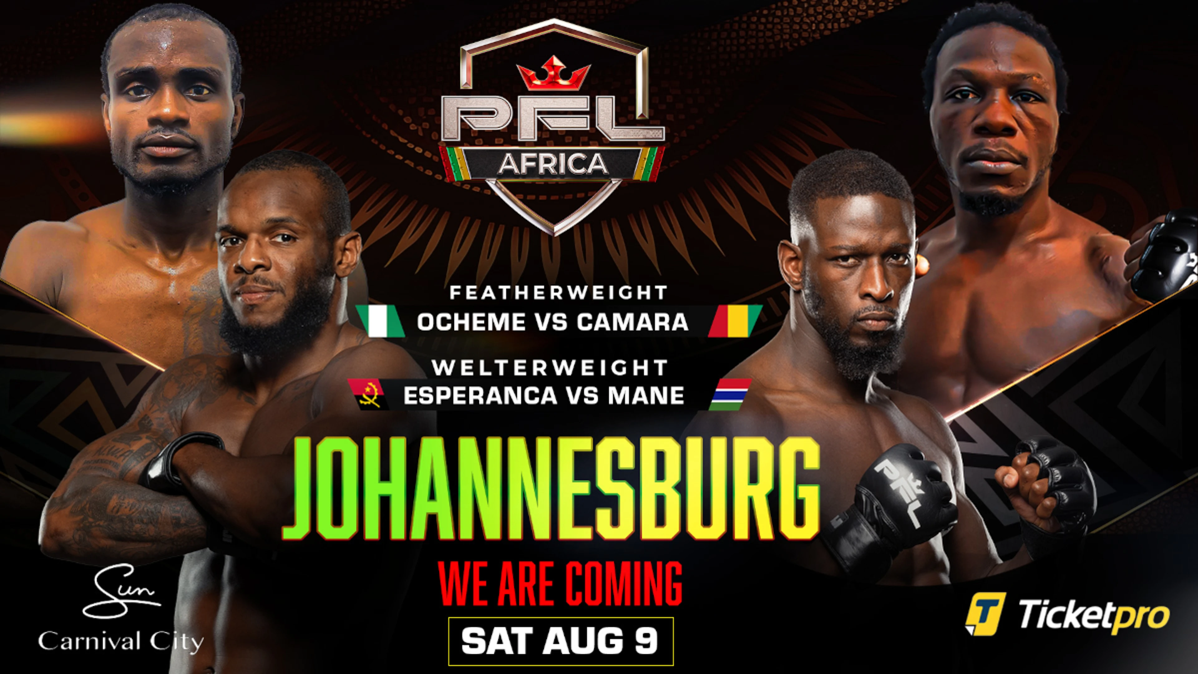 Johannesburg to host PFL Africa event in August
