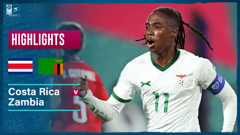 Costa Rica v Zambia | Match Highlights | FIFA Women's World Cup Group C
