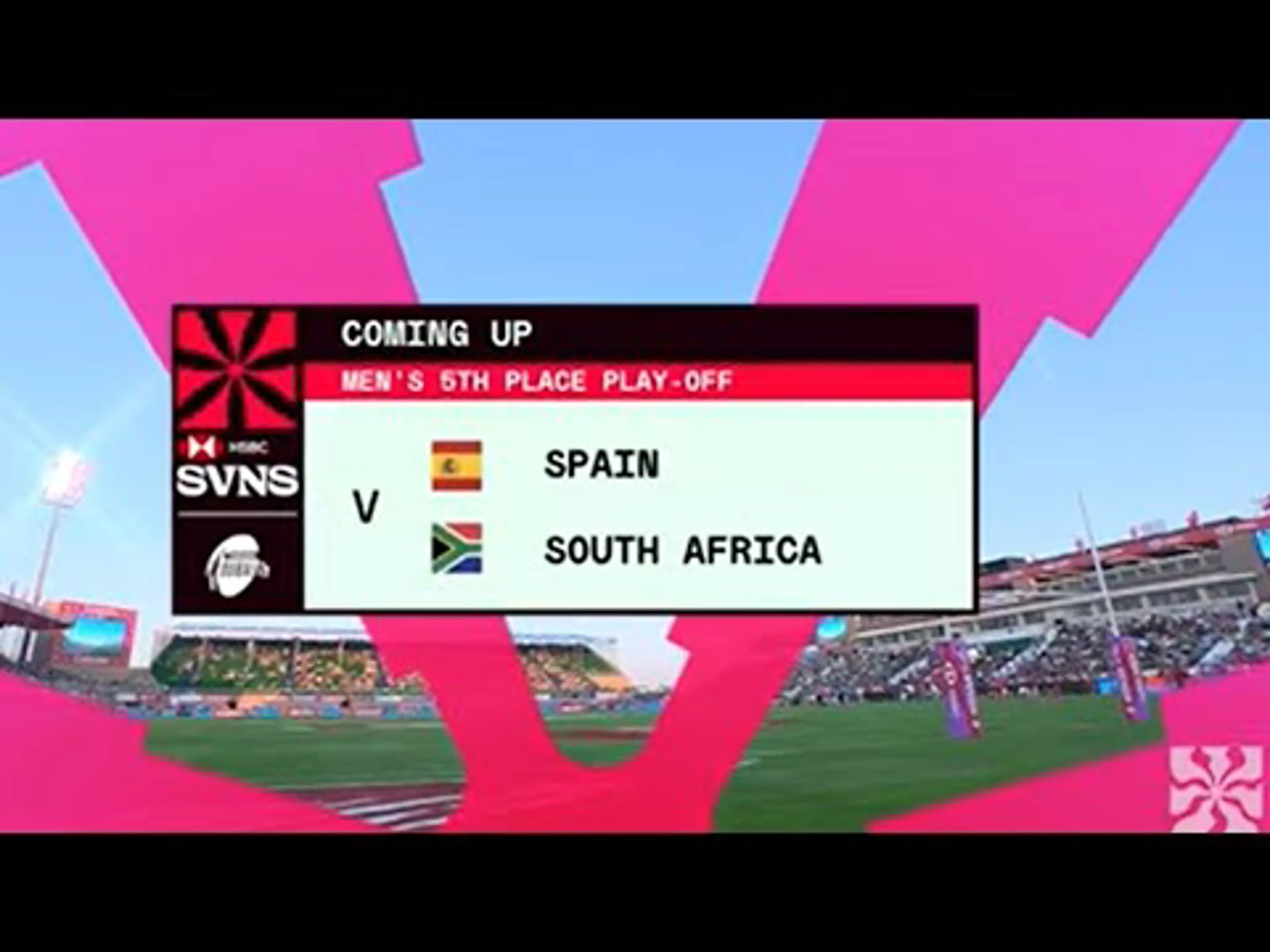 Spain v South Africa | 5th Place Play-off | Match Highlights | World Rugby HSBC Sevens Series Dubai