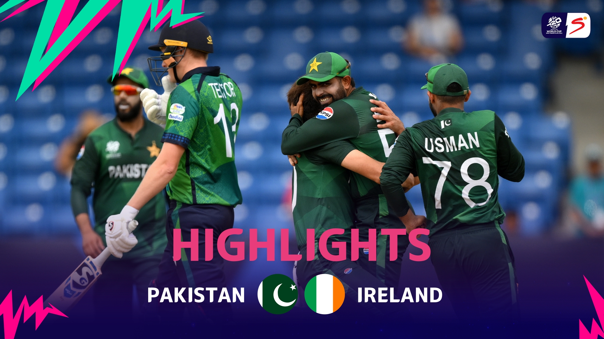 Pakistan v Ireland | Match Highlights | ICC T20 World Cup Group A