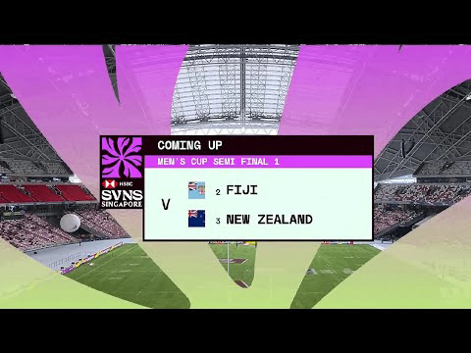 Fiji v New Zealand | SF1 Highlights | World Rugby HSBC Sevens Series Singapore