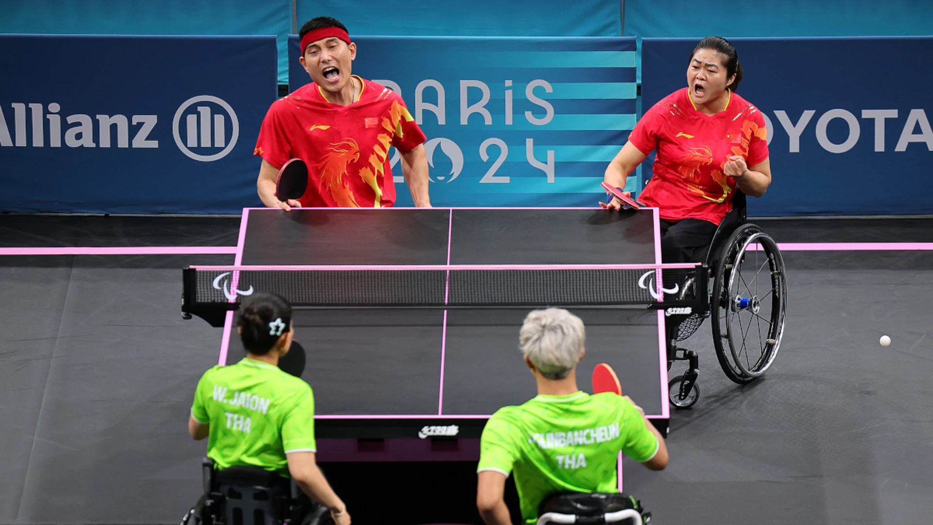 Mixed fortunes for Chinese duos in Paralympic table tennis