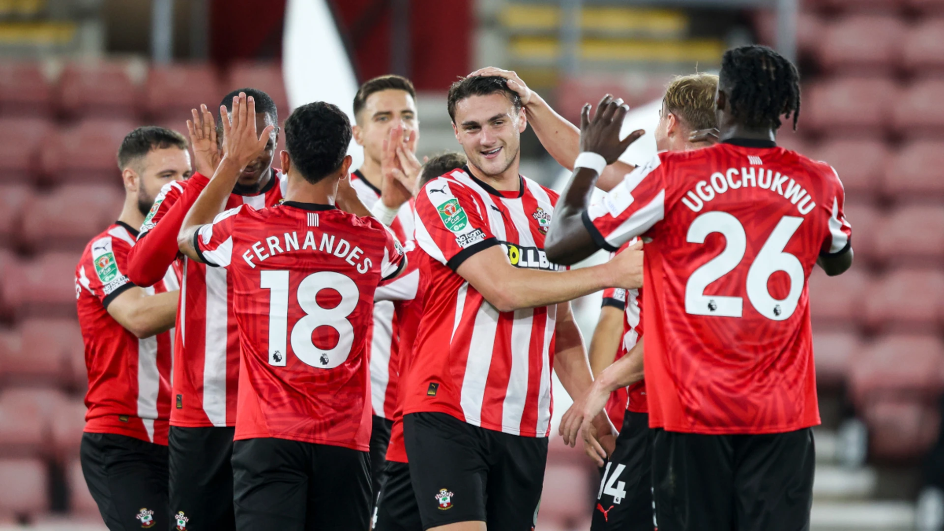 Saints edge Stoke, Brentford win shootout to reach League Cup quarters