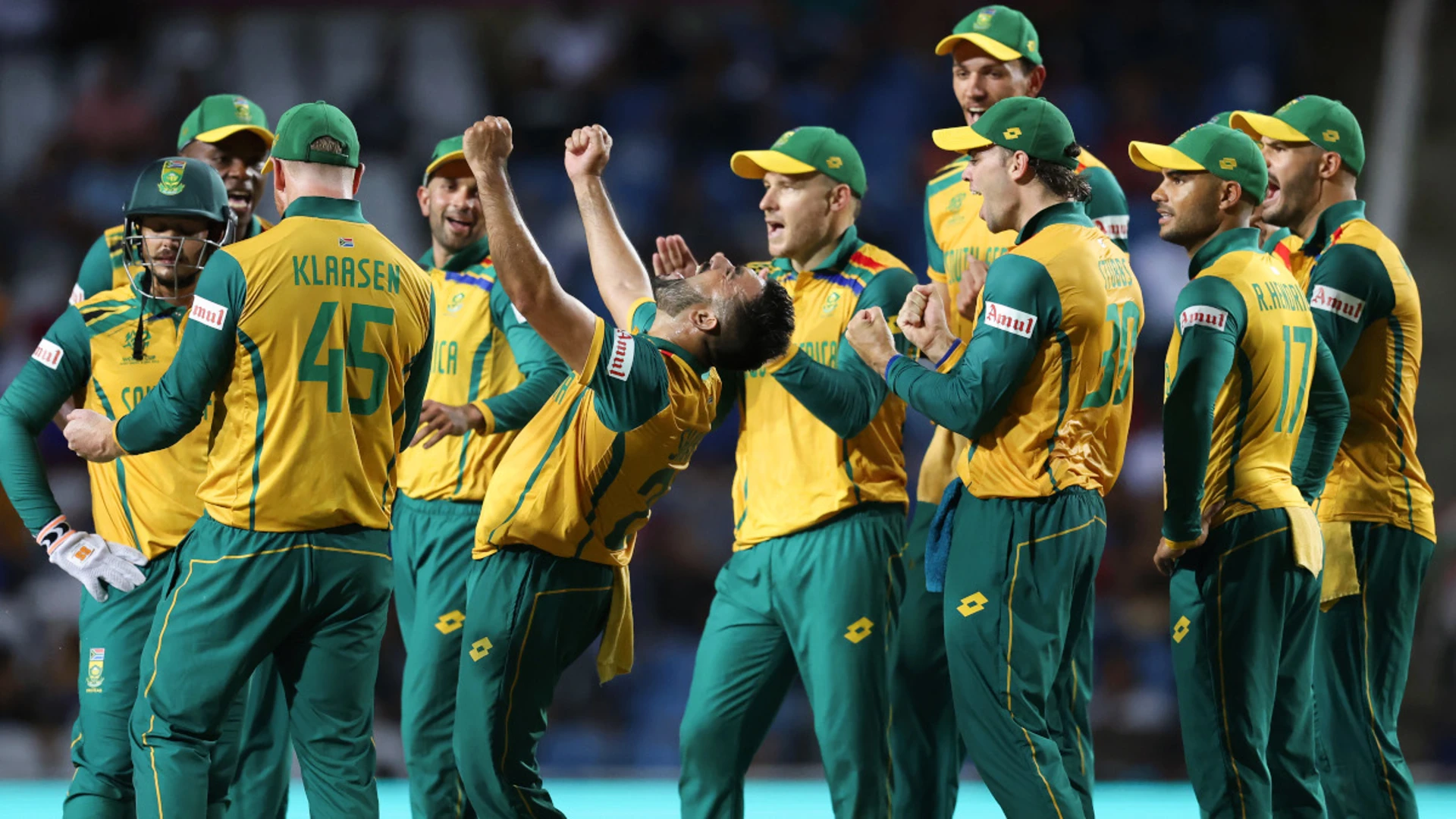 Jansen, Shamsi bowl Proteas to maiden T20 World Cup final