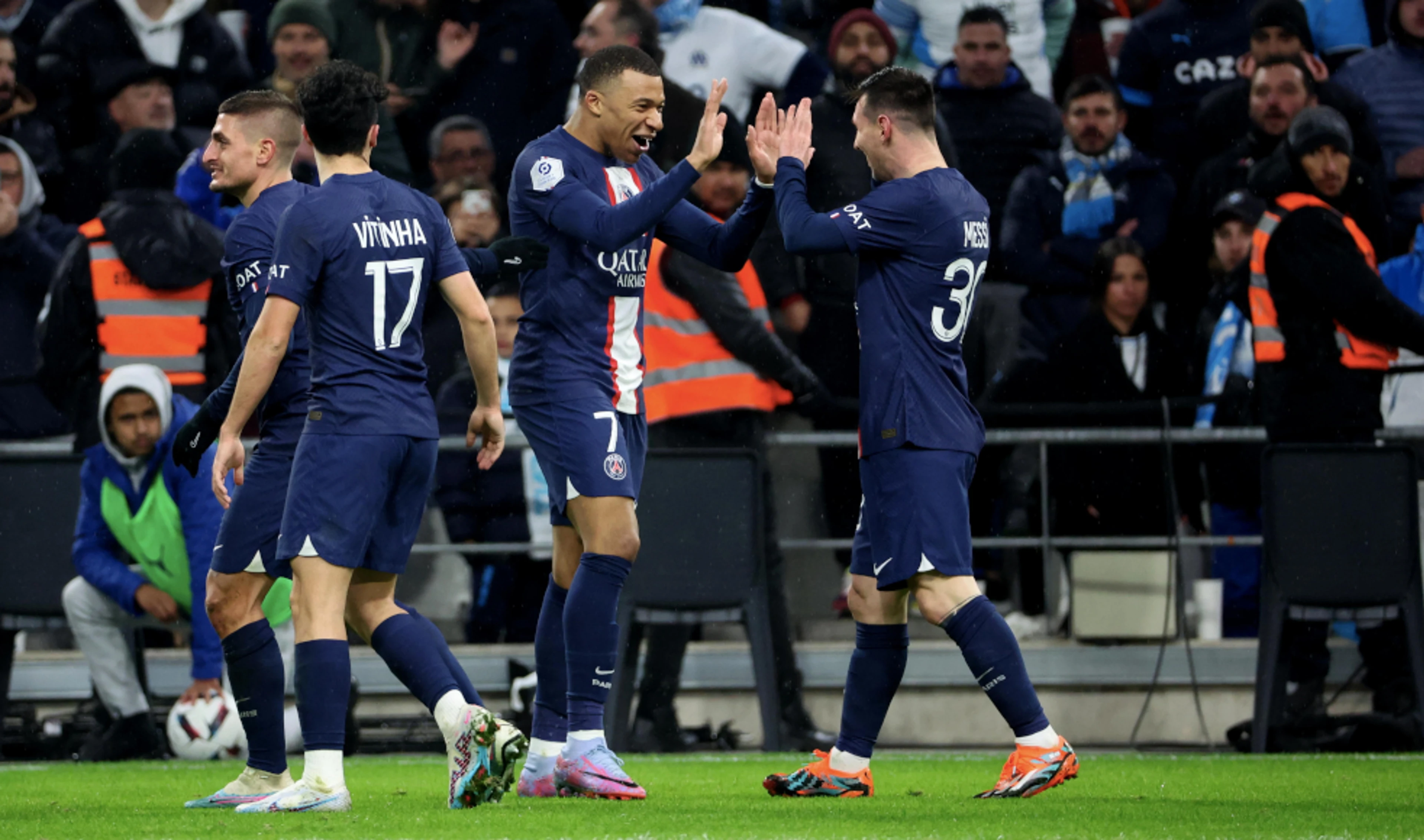 PSG romp to win over Marseille thanks to Mbappe-Messi double act
