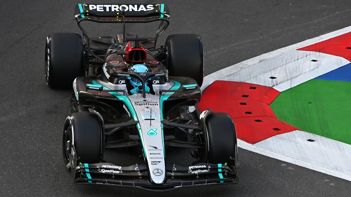 Russell fastest for Mercedes in final Baku practice SuperSport