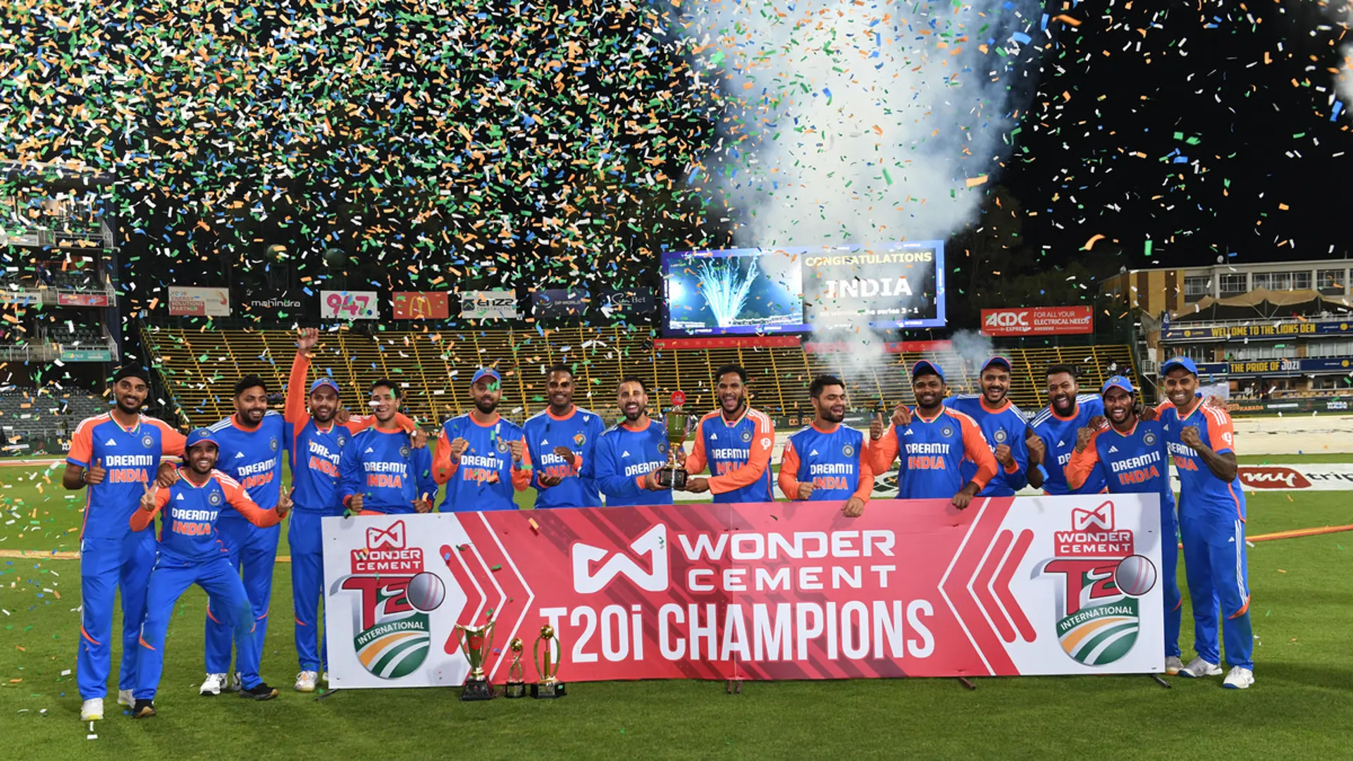India secured a 3-1 victory over South Africa