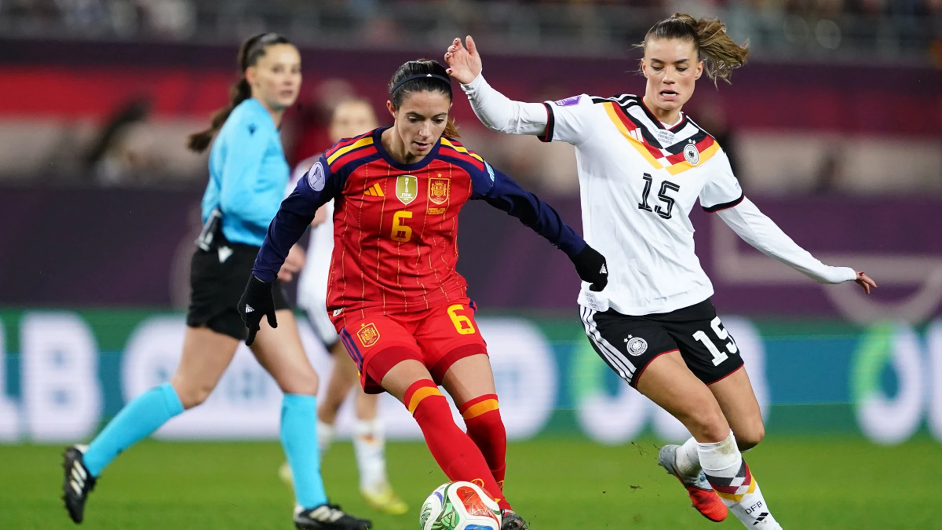 Spain hold Germany in first leg of Women's Nations League final