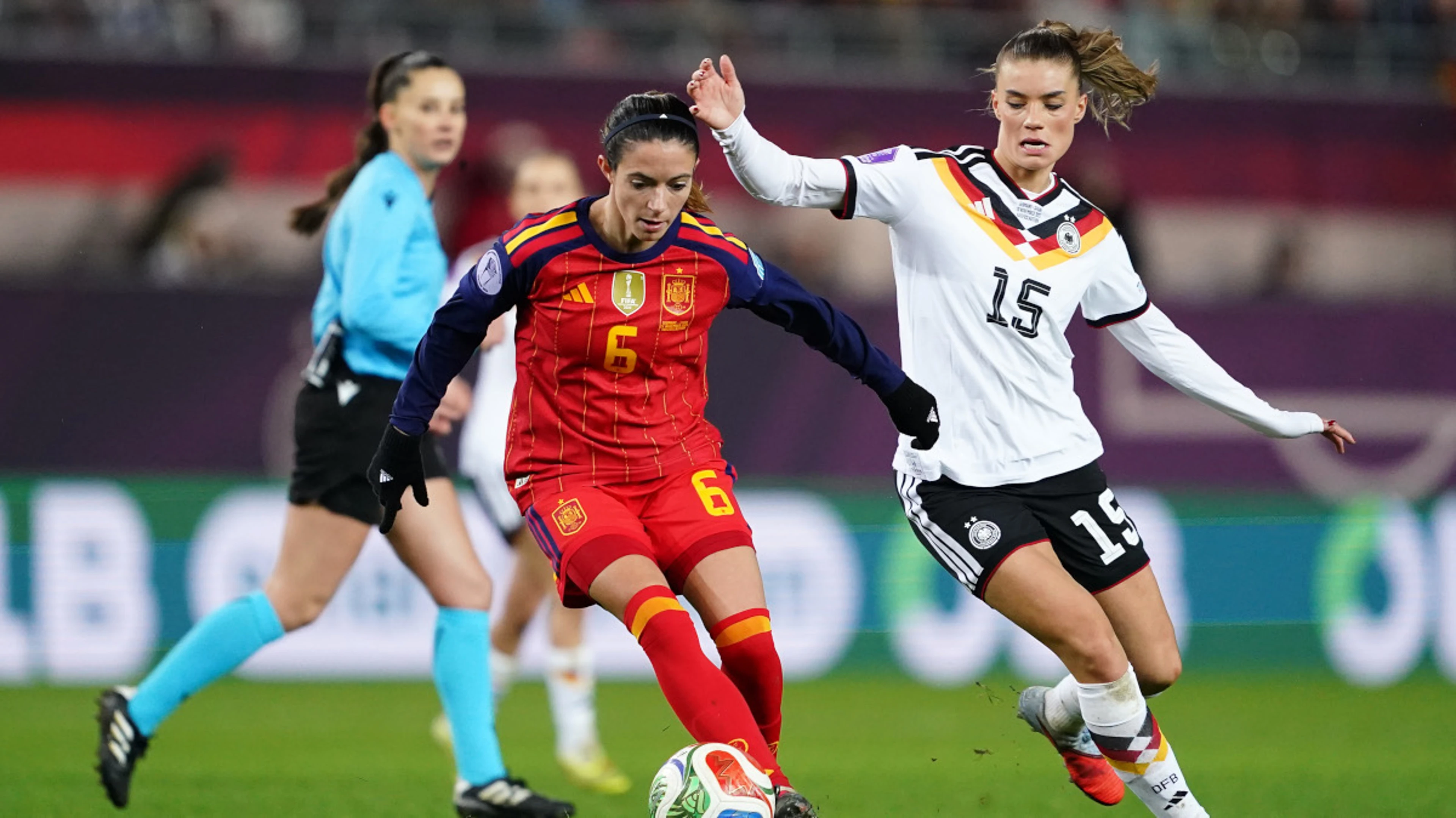 Spain hold Germany in first leg of Women's Nations League final