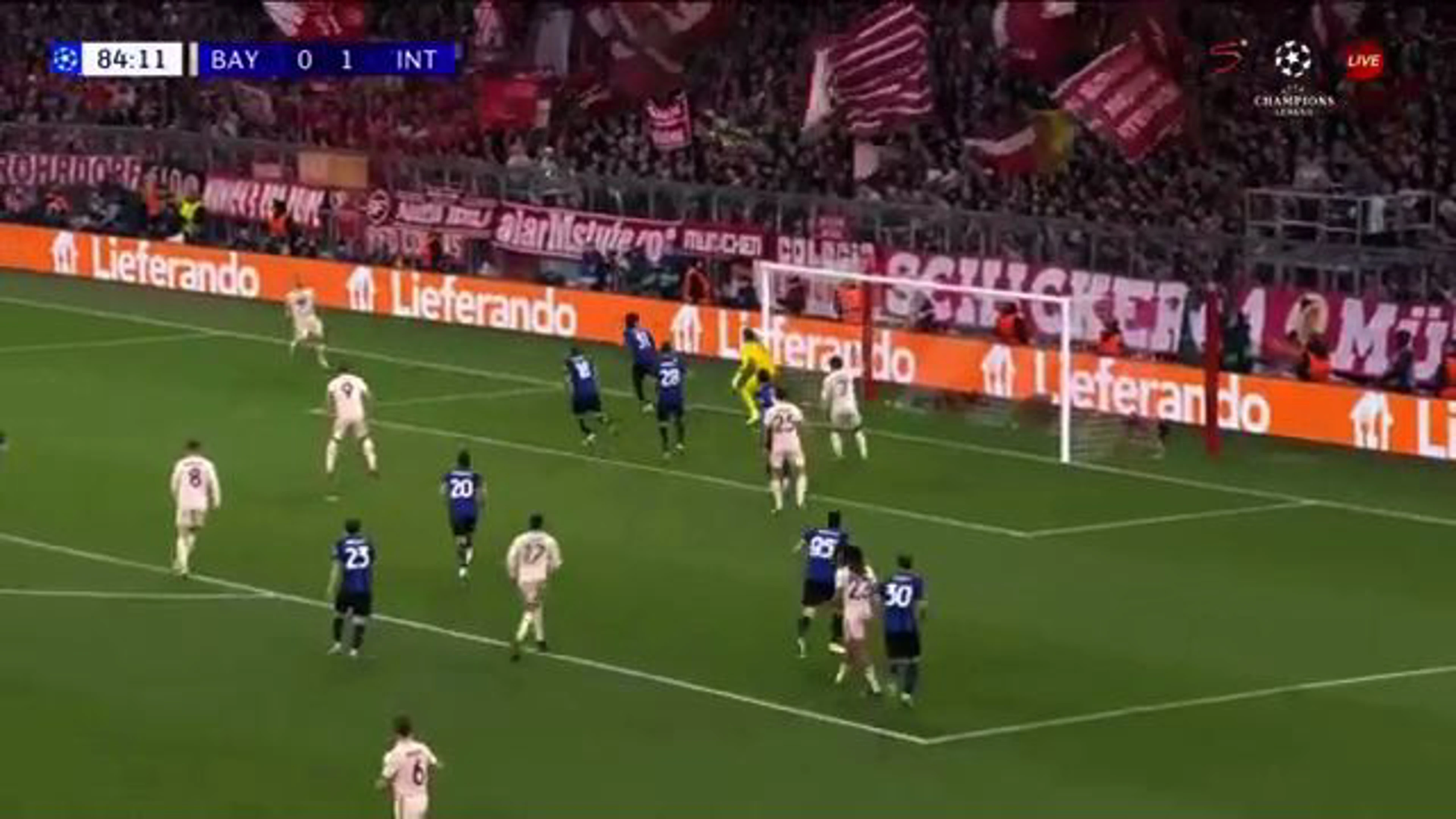Thomas Muller Goal | Bayern v Inter Milan | UEFA Champions League Quarter Finals