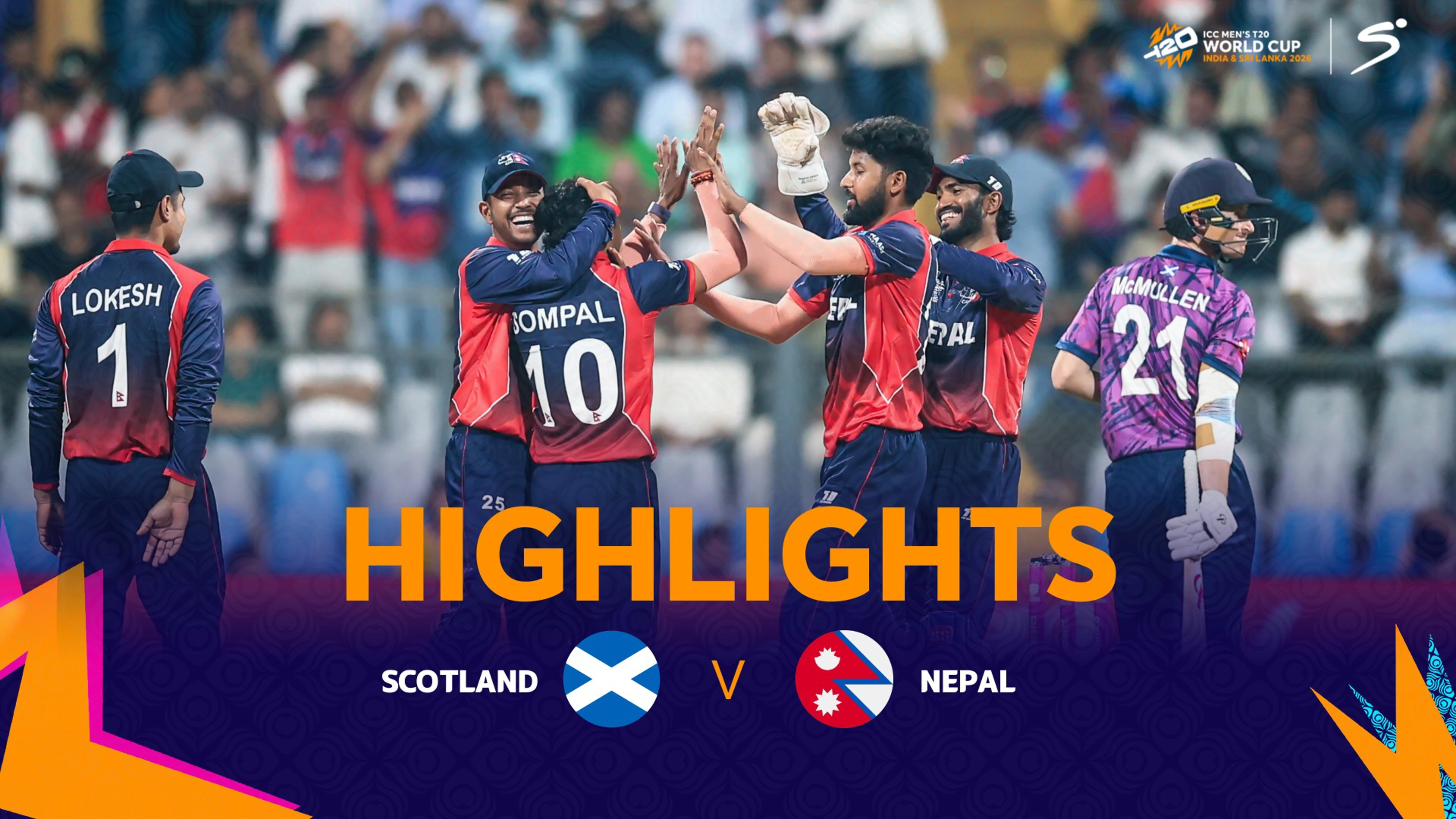 Scotland v Nepal | Match Highlights | ICC T20 World Cup Group C