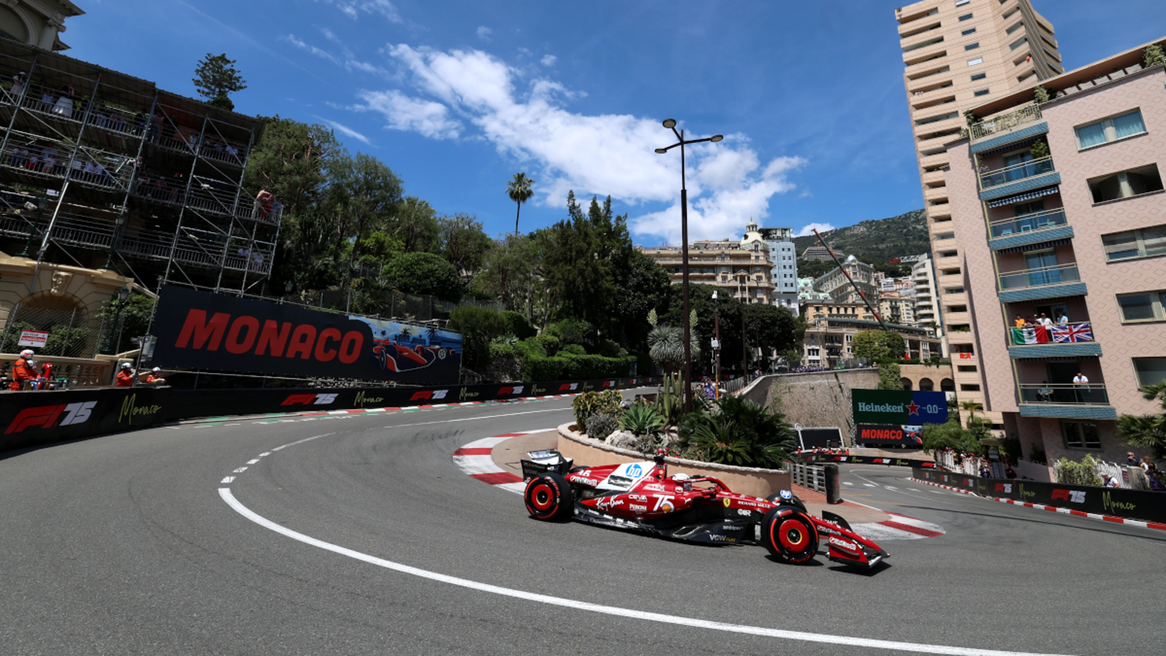 Leclerc completes sweep of Monaco practice, Hamilton crashes