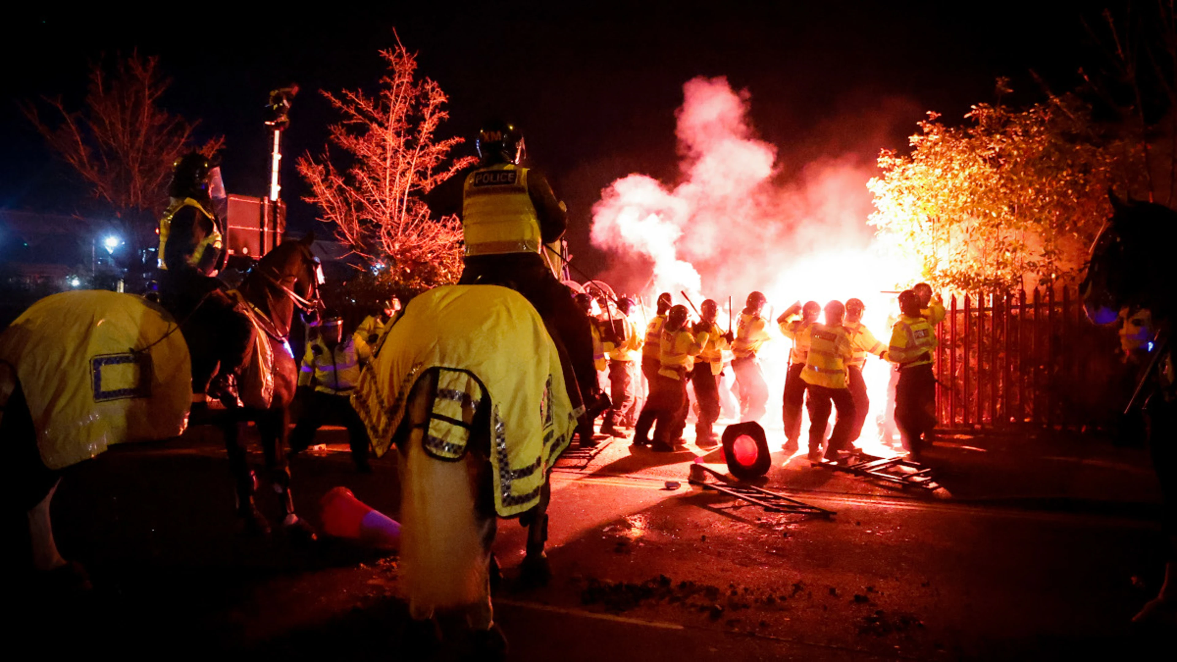 More than 40 charged after clashes between Polish and British fans - police