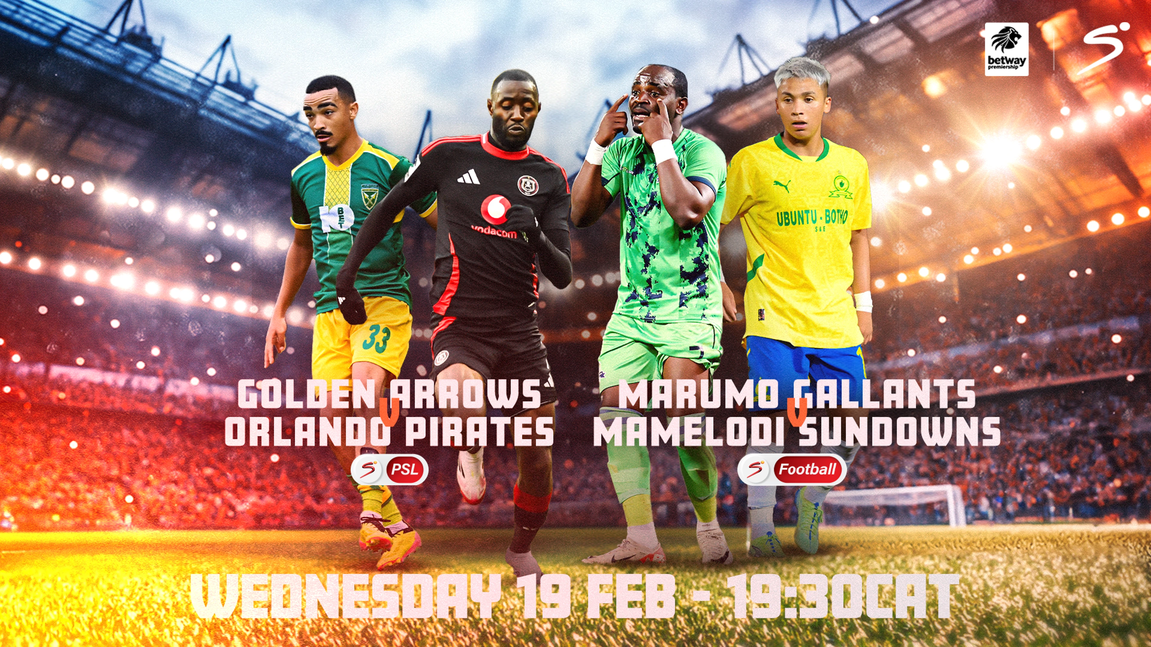 All eyes on Sundowns and Pirates in midweek Betway Premiership action