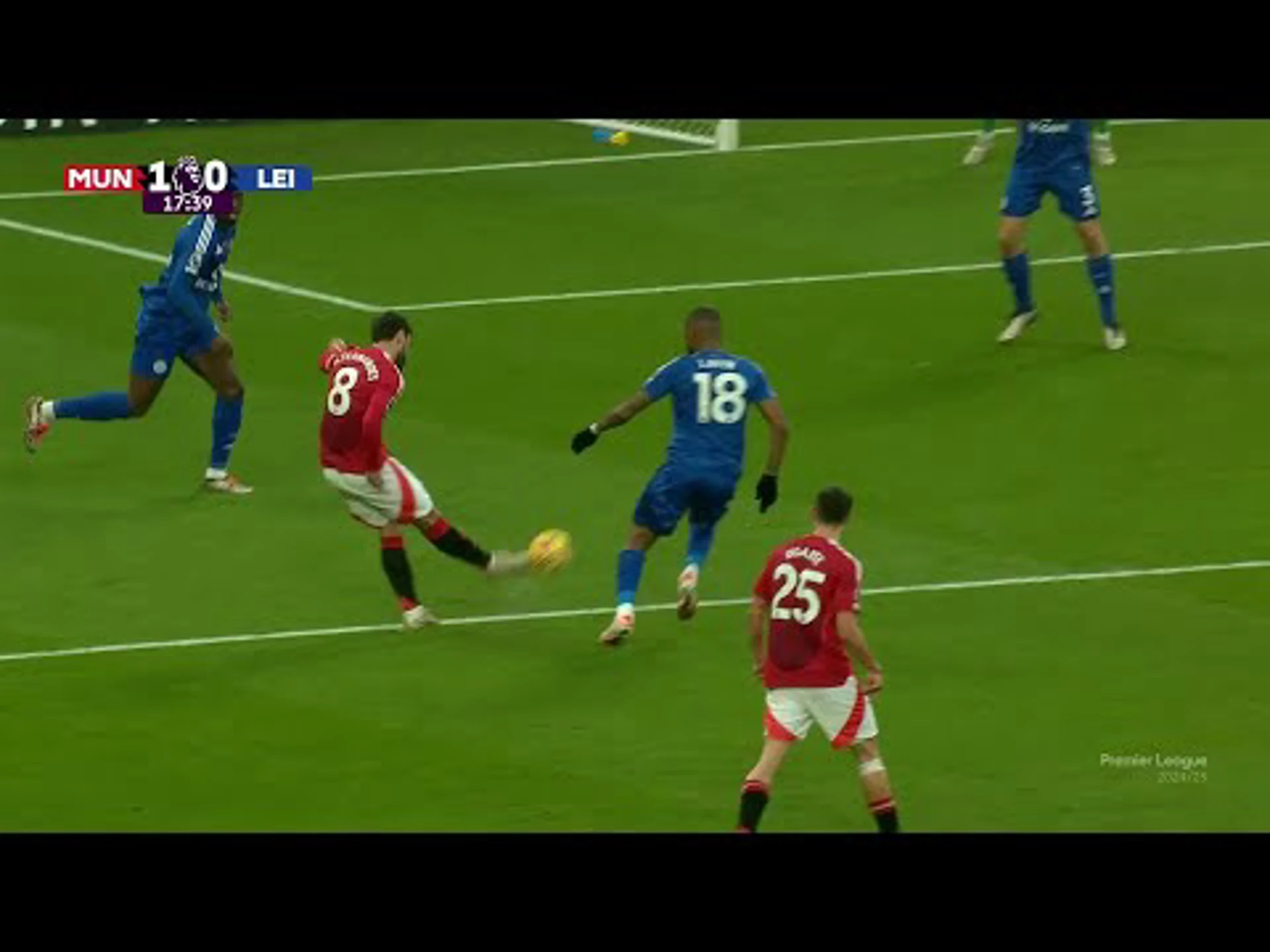 Bruno Fernandes | 17ᵗʰ Minute Goal v Leicester City