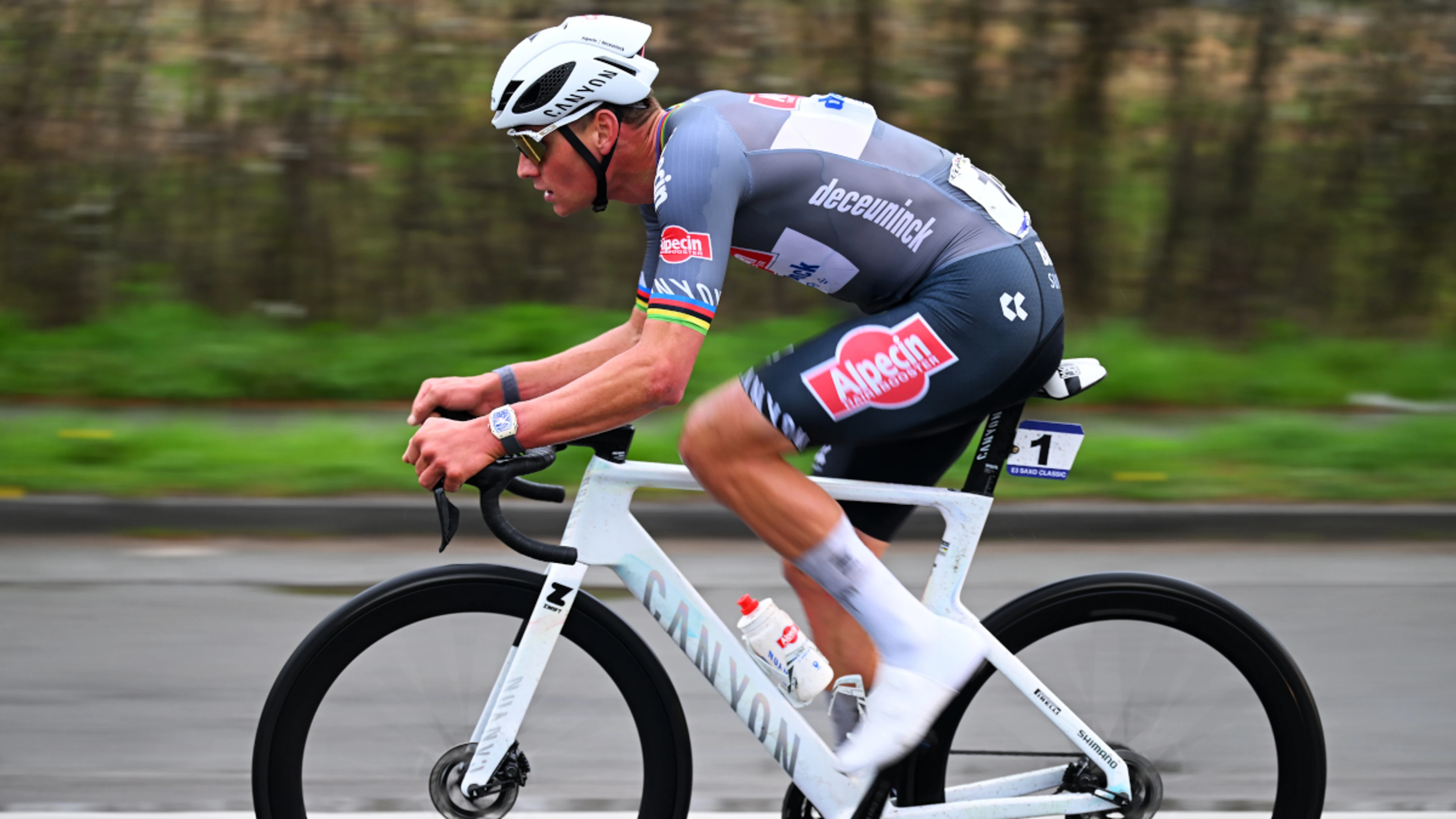 King of cobbles Van der Poel adds Belgium's E3 to Milan-San Remo win