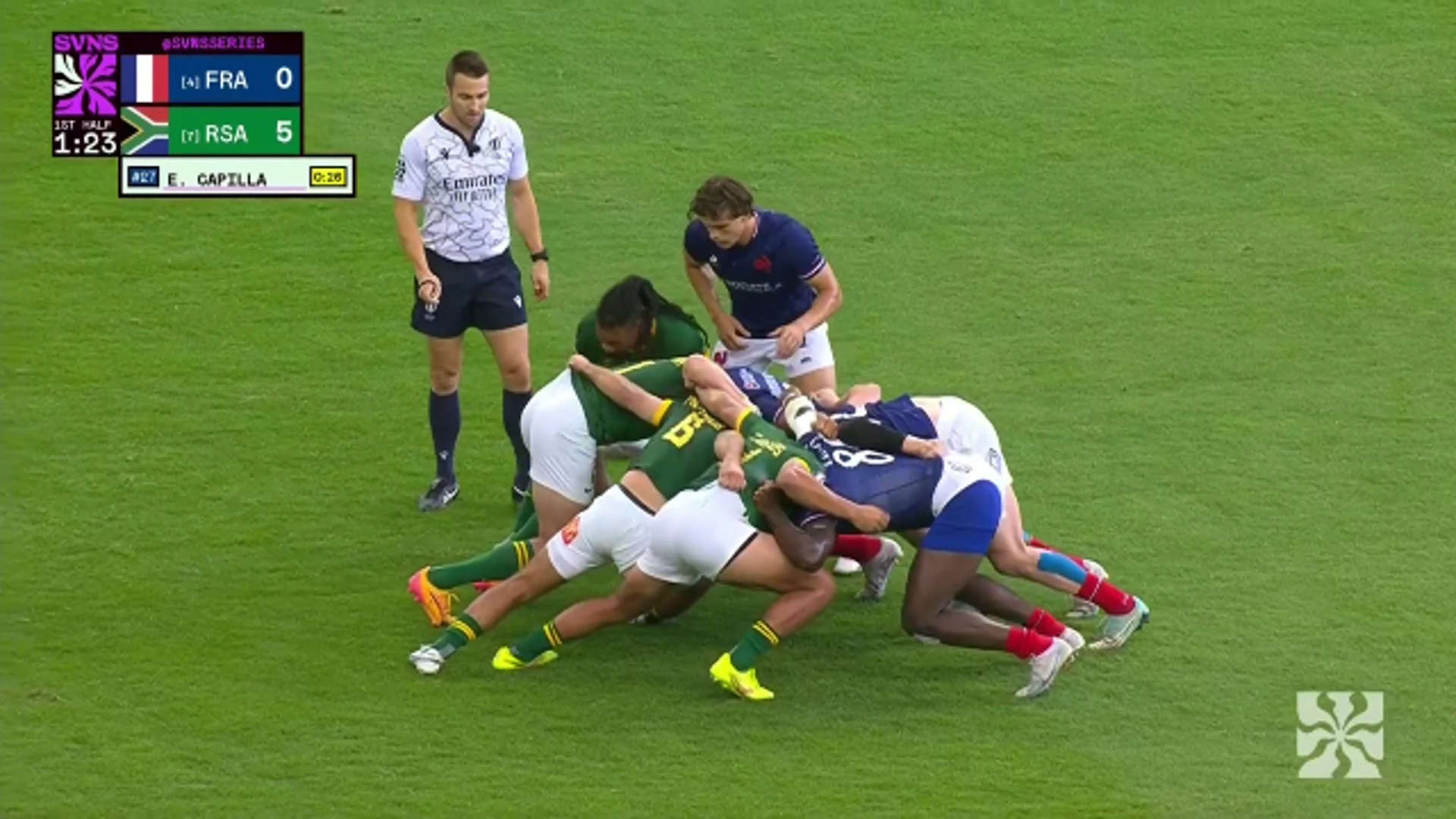 France v South Africa | Match Highlights | World Rugby HSBC Sevens Series Singapore