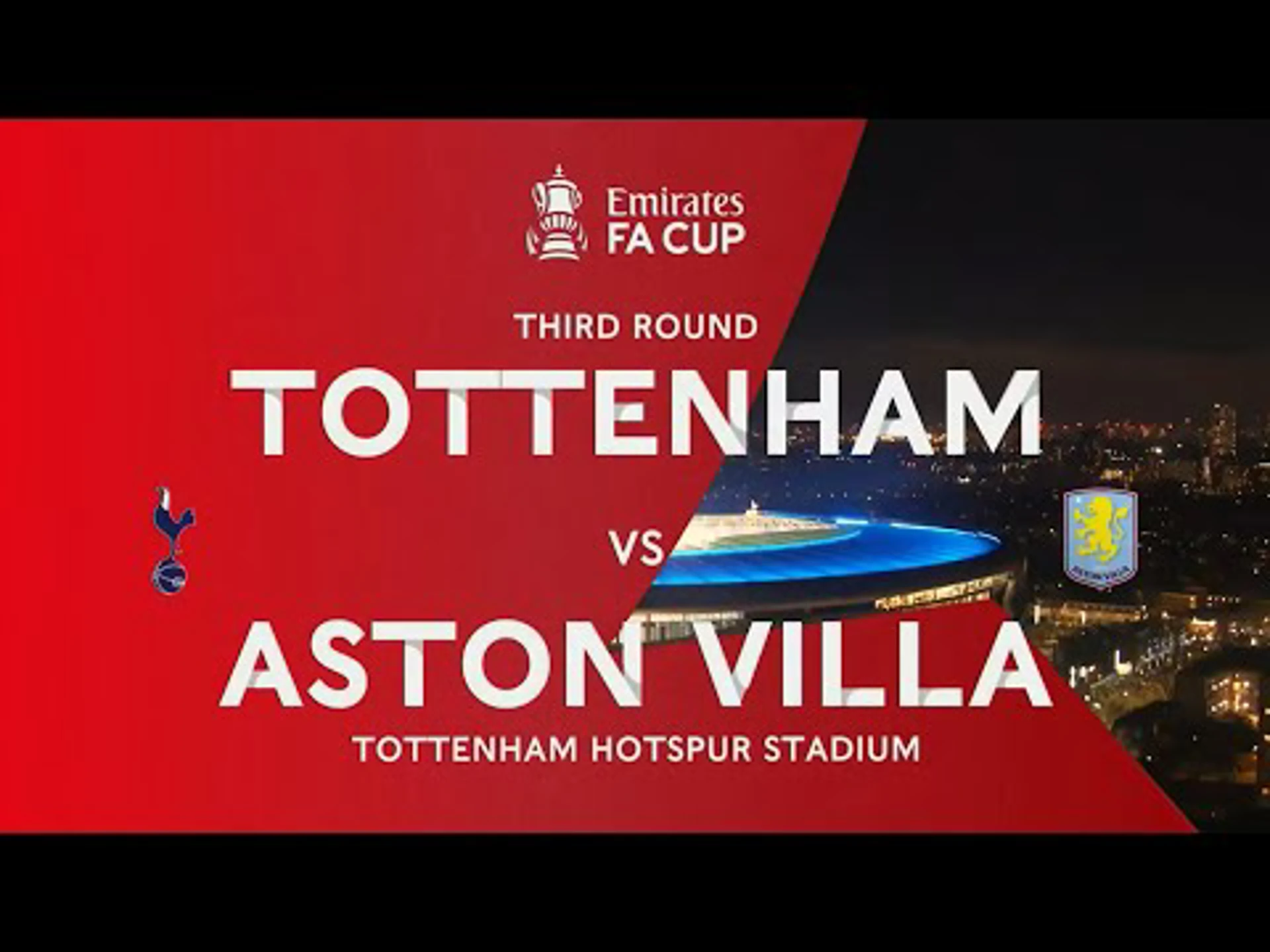 Tottenham Hotspur v Aston Villa | Match Highlights | Emirates FA Cup