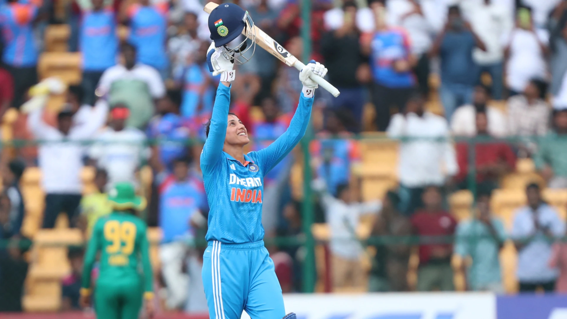 Mandhana stands tall as India post a competitive total