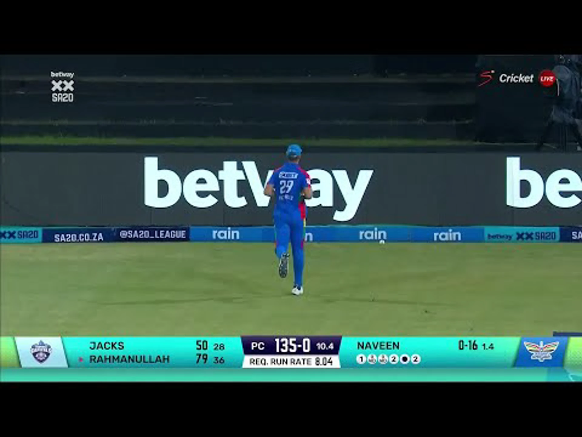 Rahmanullah Gurbaz 88 | Durban's Super Giants v Pretoria Capitals | Betway SA20