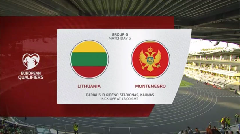 Lithuania V Montenegro Match Highlights UEFA Euro 2024 Qualifier   Screen Shot 2023 09 07 At 205904 