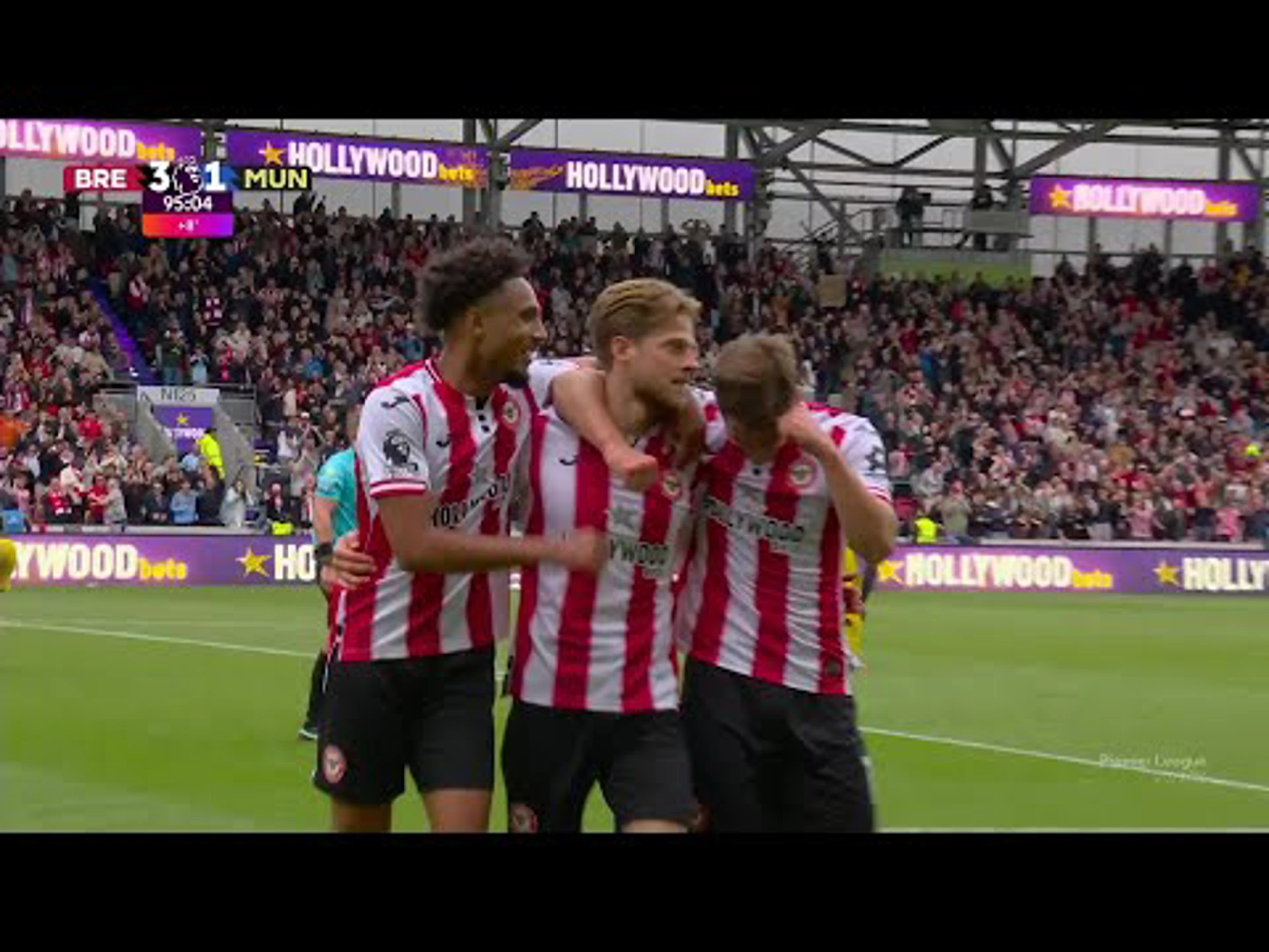 Mathias Jensen | 95ᵗʰ Minute Goal v Manchester United