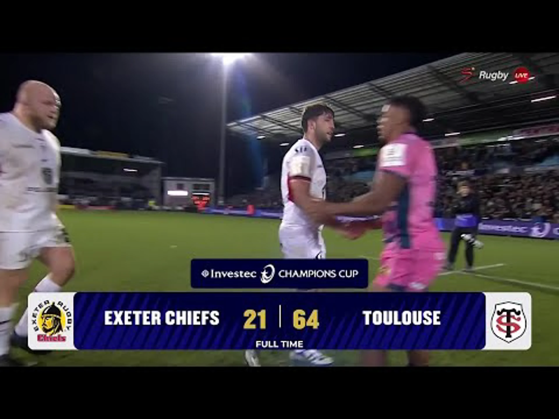 Exeter Chiefs v Stade Toulousain | Match in 3 Minutes | Champions Cup