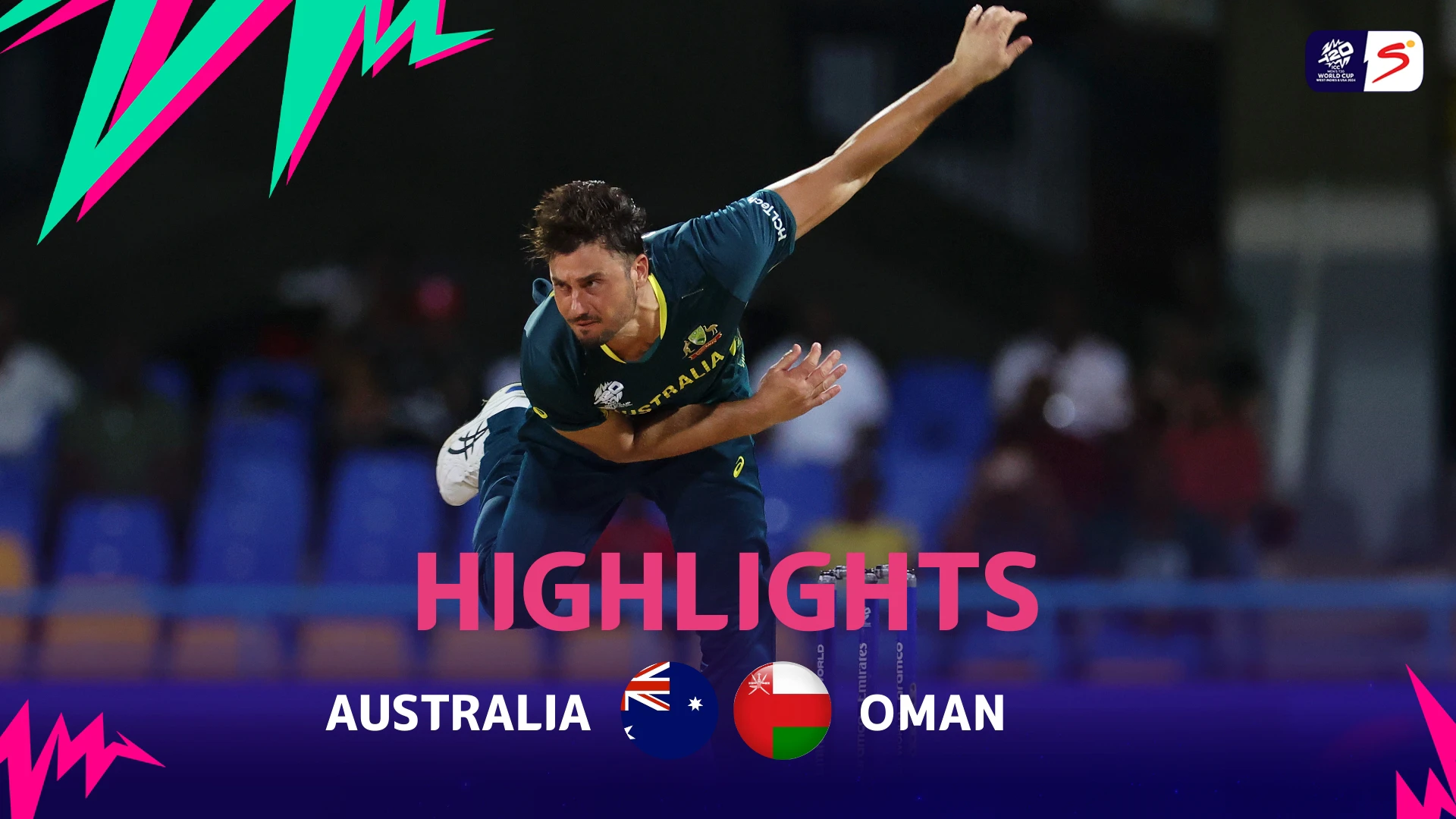 Australia v Oman | Match Highlights | Group B | ICC T20 World Cup