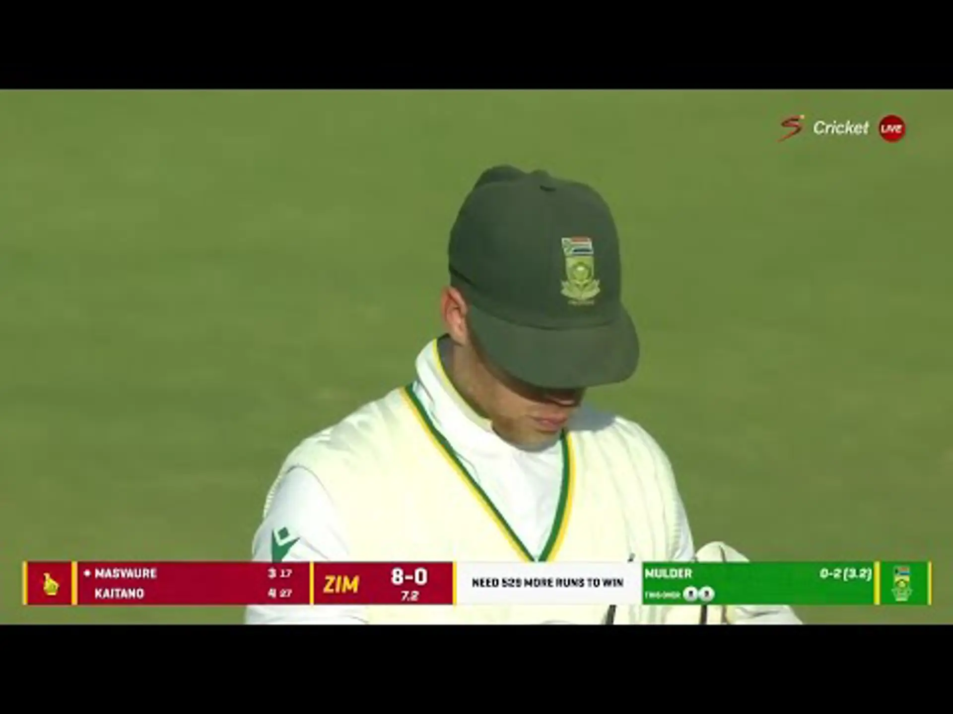 Zimbabwe v South Africa | 1st Test | 3rd day | Wiaan Mulder 122