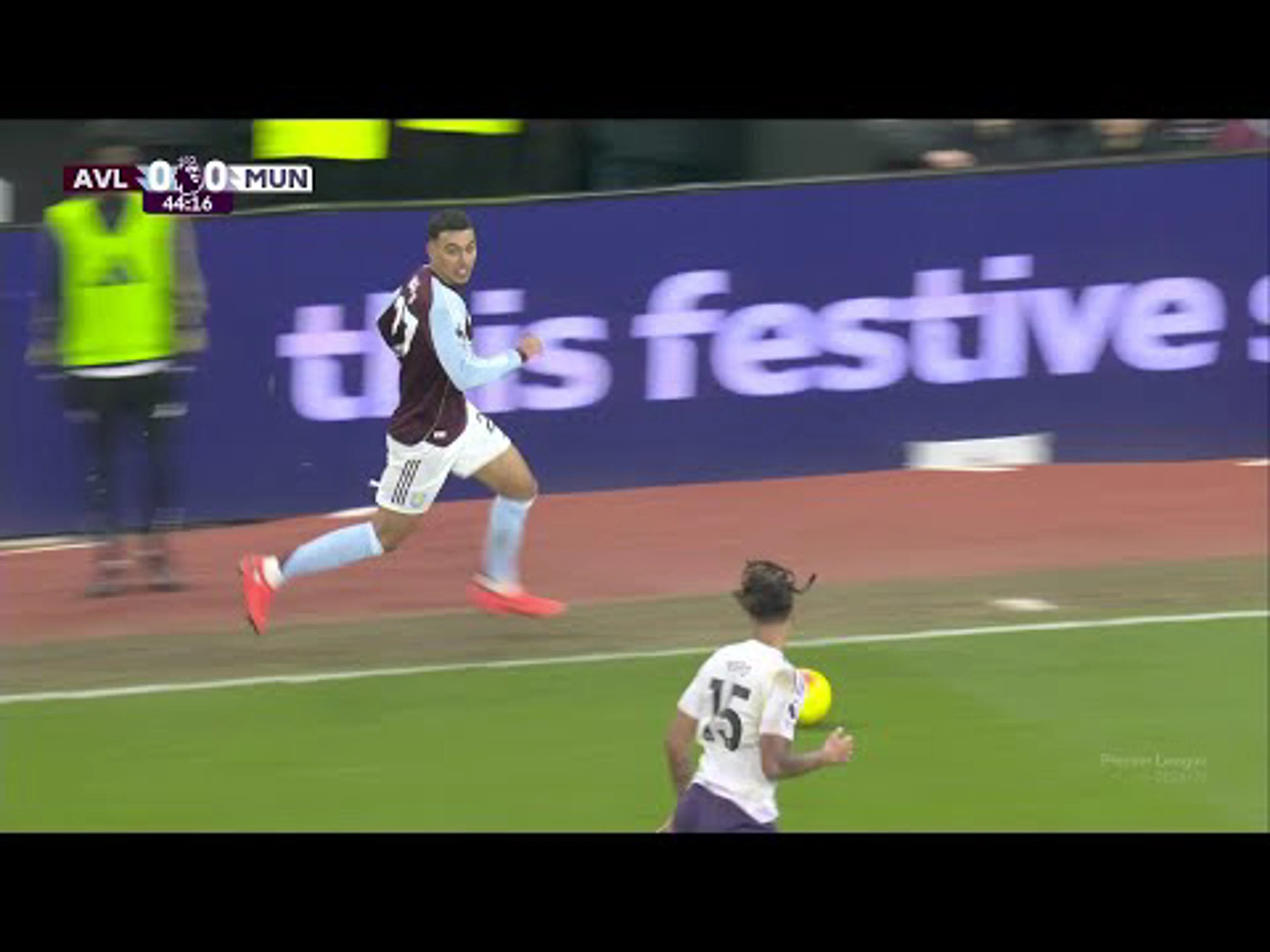 Morgan Rogers | 45ᵗʰ Minute Spectacular Short Goal v Manchester United