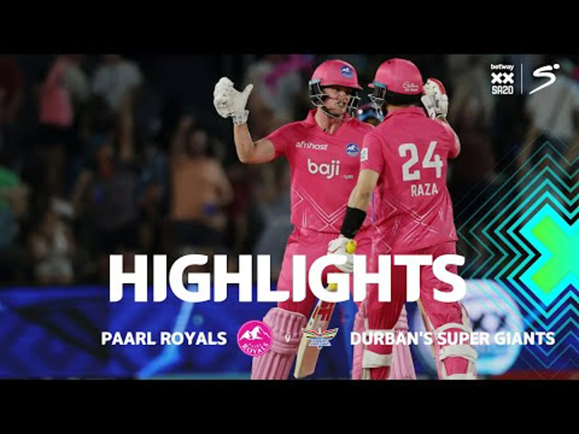 Paarl Royals v Durban’s S Giants | Short Highlights | Betway SA20