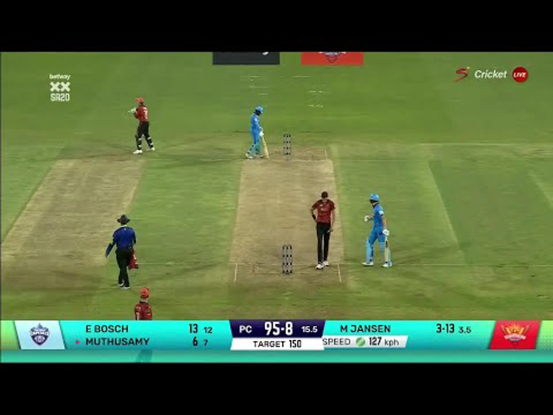 Eathan Bosch 3 | Sunrisers Eastern Cape v Pretoria Capitals | Betway SA20