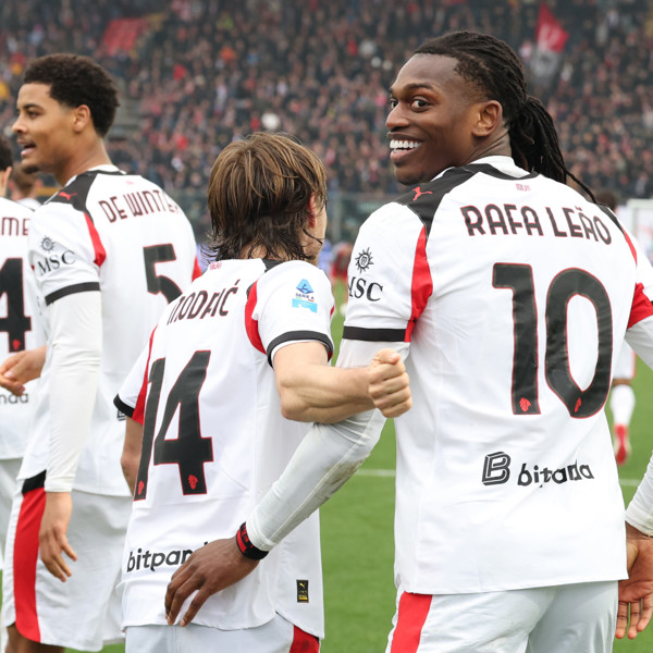 LATE STRIKES: AC Milan consolidate top-four credentials