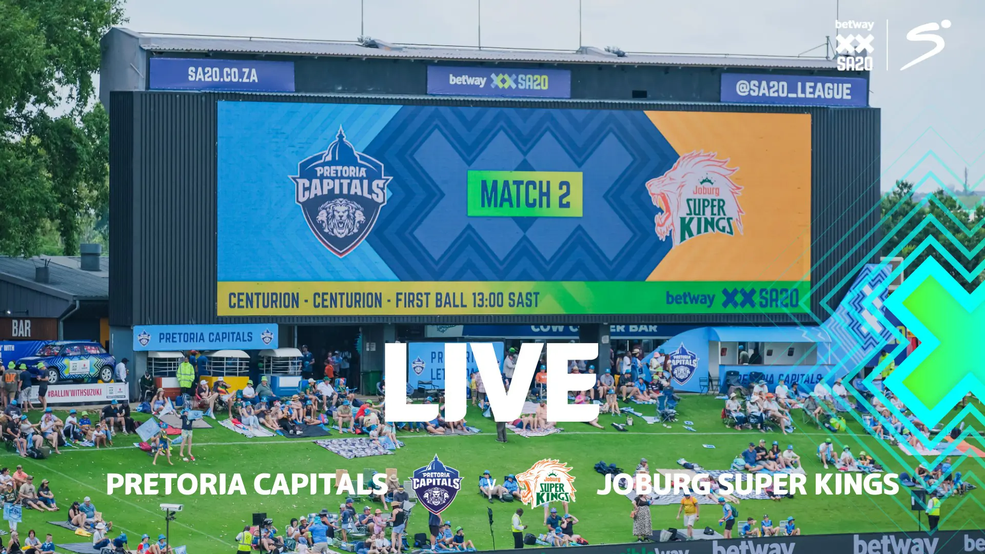 LIVE: SA20 - Pretoria Capitals v Joburg S Kings