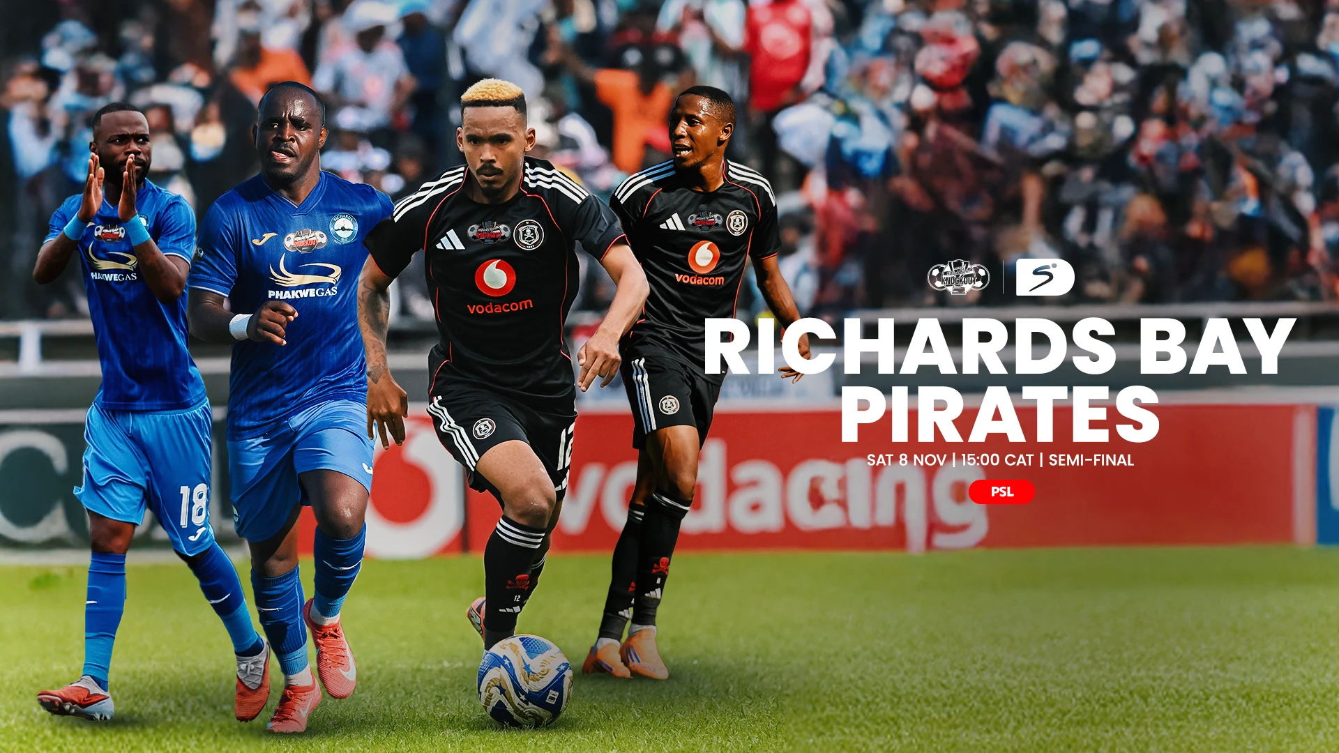 Richards Bay out to stun cup-double chasing Pirates